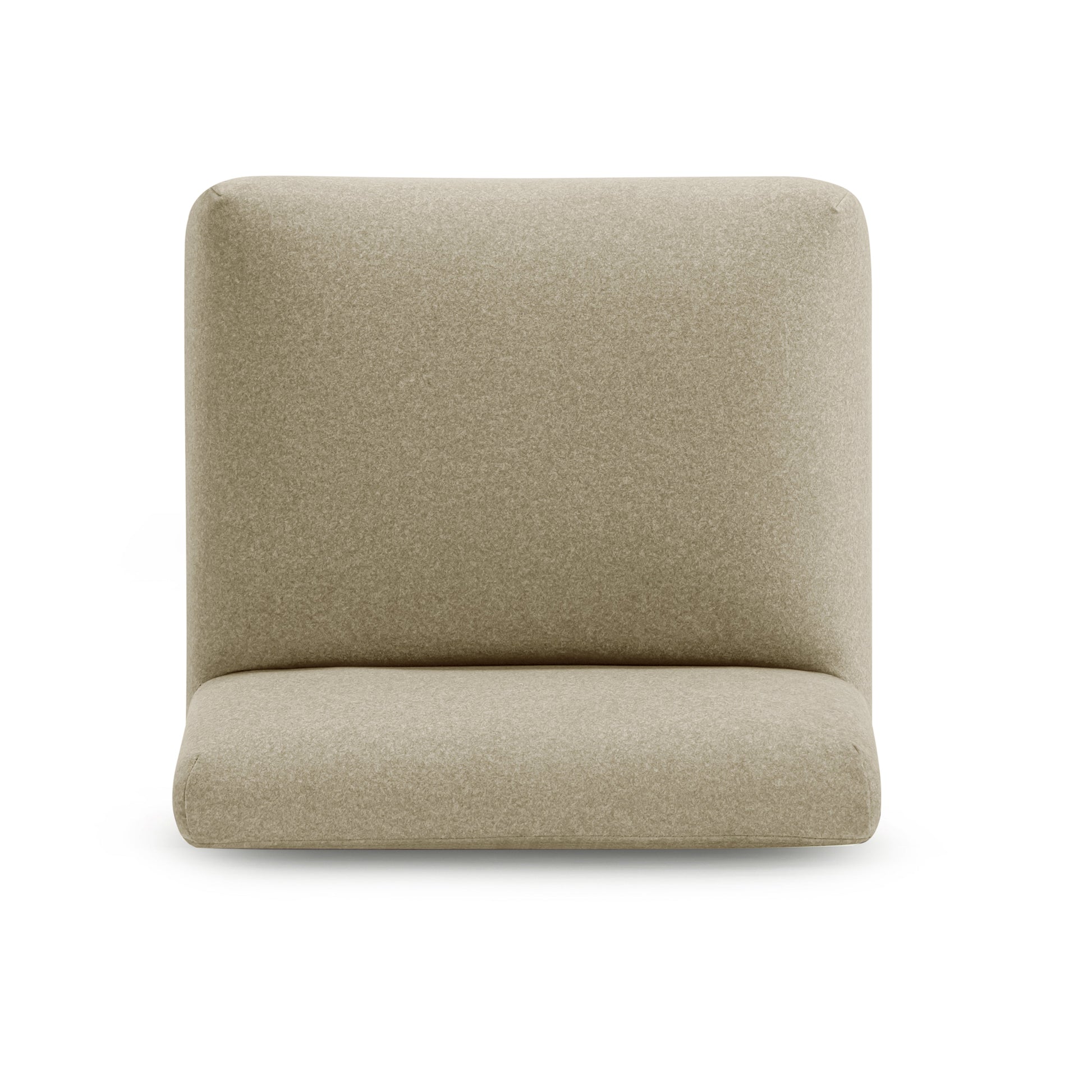 Pippa Taupe Performance Vegan Mohair Accent Stool Taupe by Tov Furniture