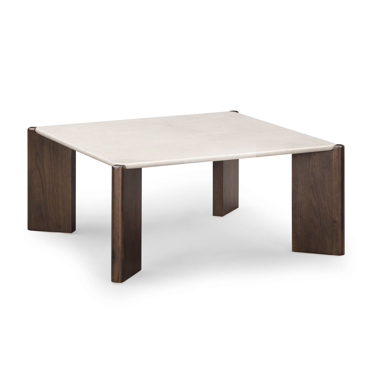 Restis 33.5" Cream Quartz Square Coffee Table by TOV Furniture – photo 3 of 6