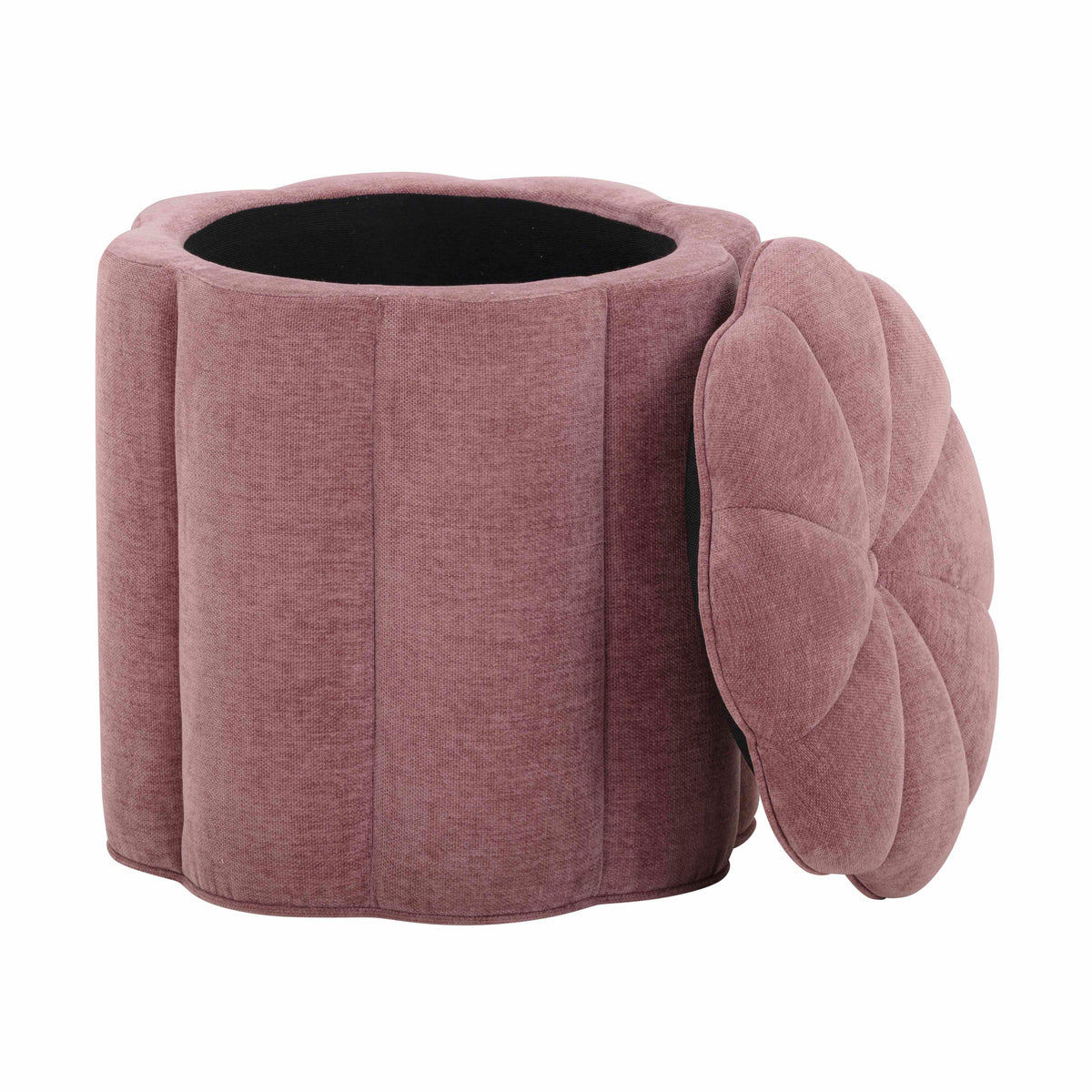 Fleur Mauve Performance Velvet Storage Ottoman by TOV Furniture – photo 3 of 6