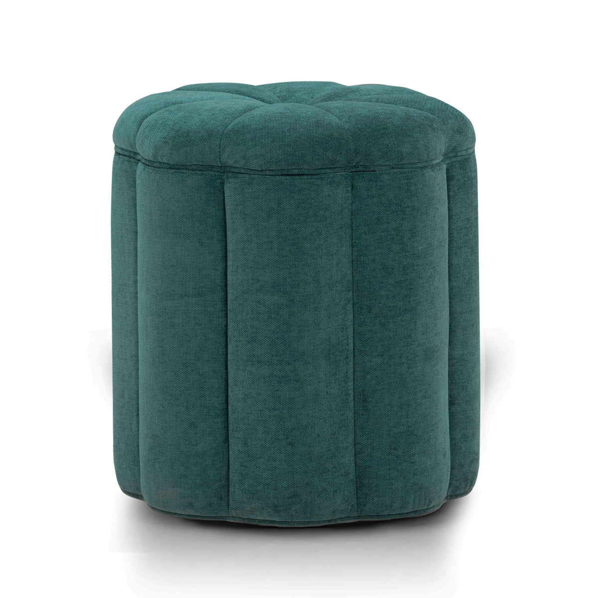 Fleur Peacock Performance Velvet Storage Ottoman by TOV Furniture – photo 1 of 6