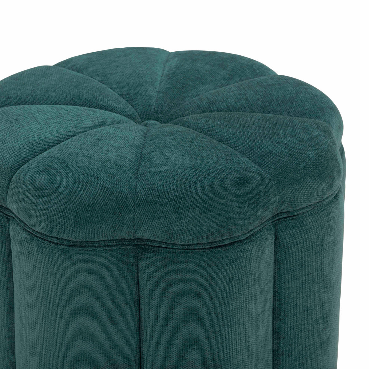 Fleur Peacock Performance Velvet Storage Ottoman by TOV Furniture – photo 4 of 6