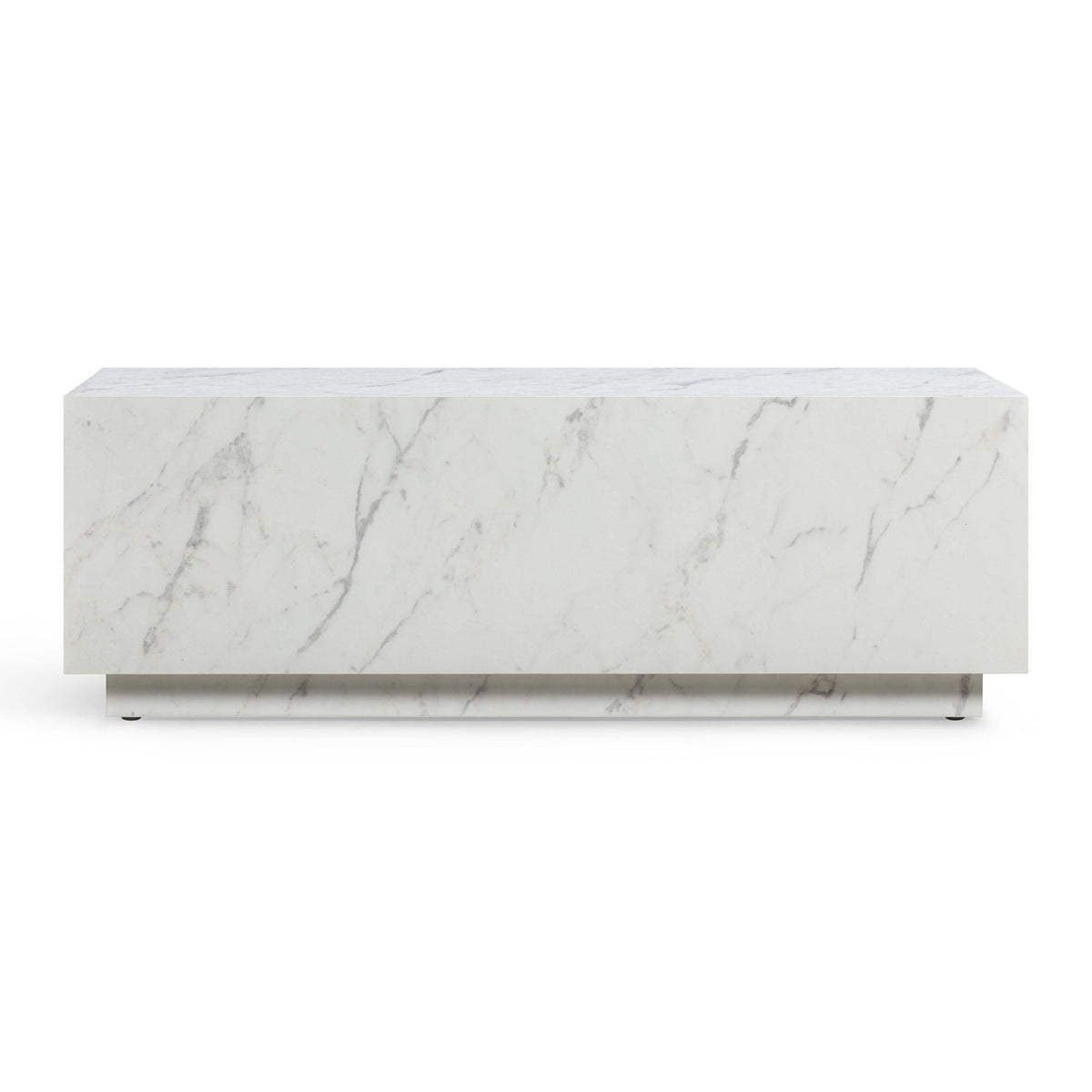 Romy 47" White Marble Coffee Table by TOV Furniture – photo 1 of 9