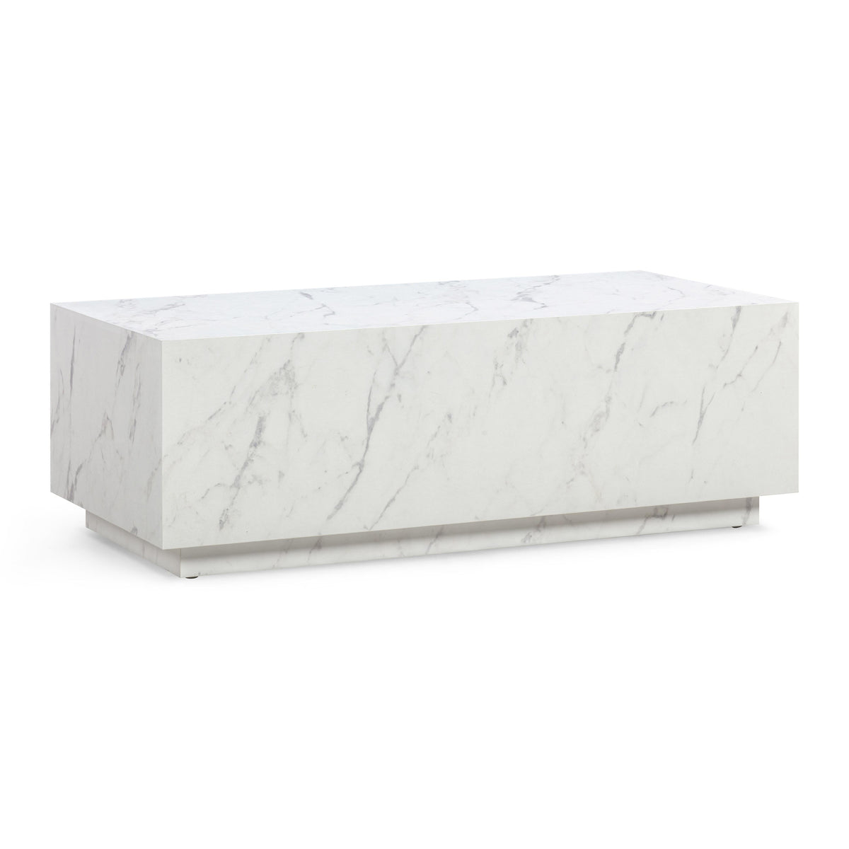 Romy 47" White Marble Coffee Table by TOV Furniture – photo 3 of 9