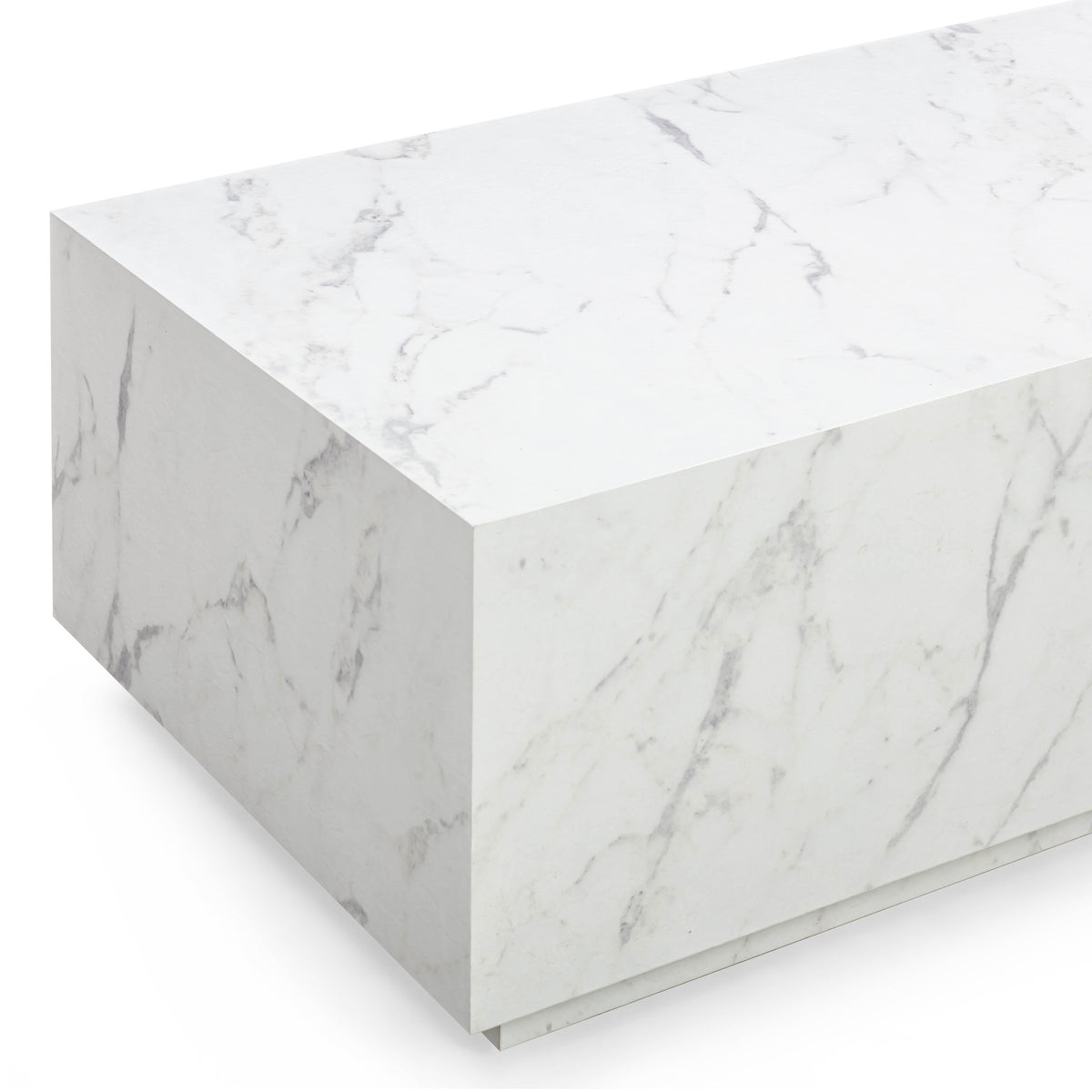 Romy 47" White Marble Coffee Table by TOV Furniture – photo 5 of 9