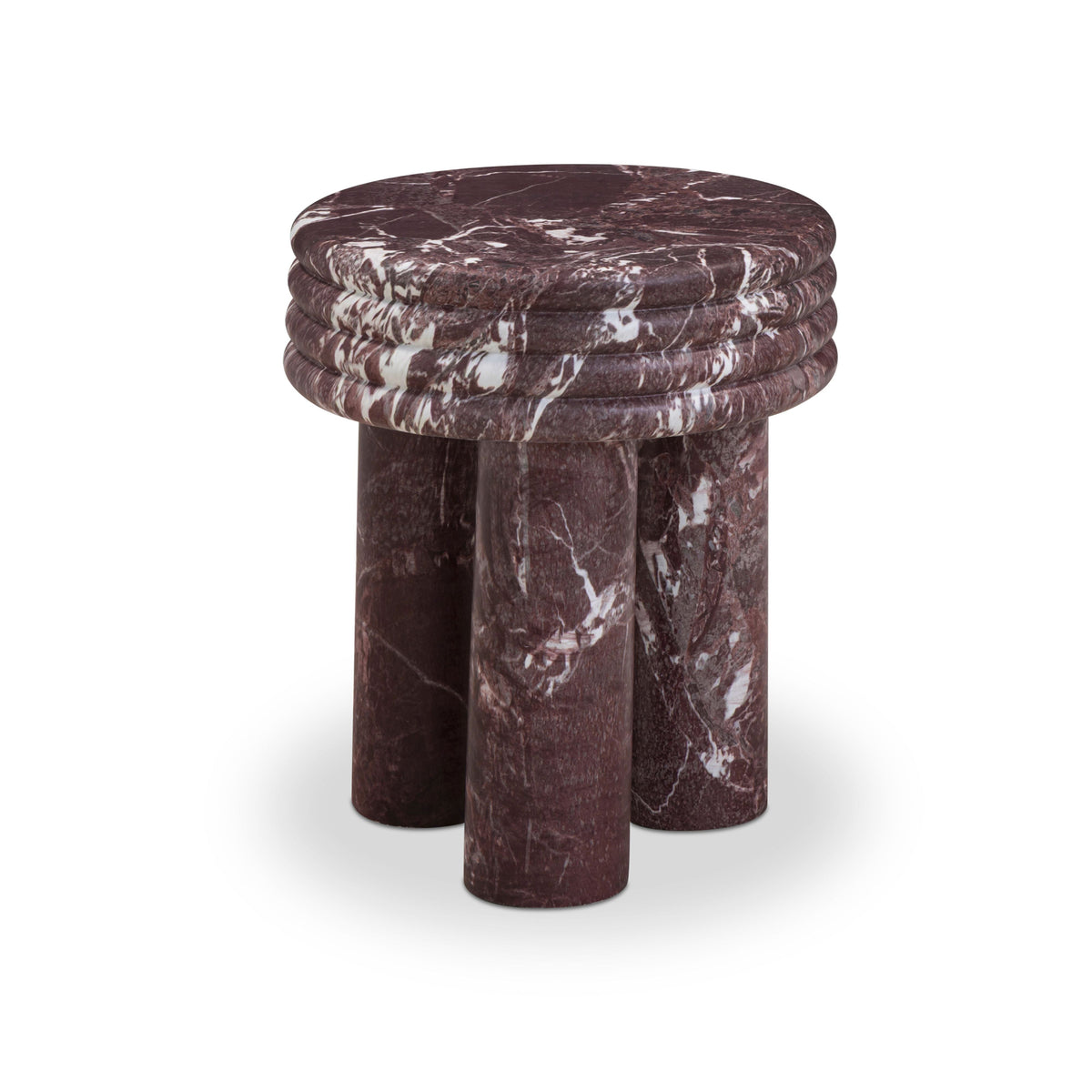 Delta in Red Levanto Indoor/Outdoor Side Table by TOV Furniture – photo 1 of 8