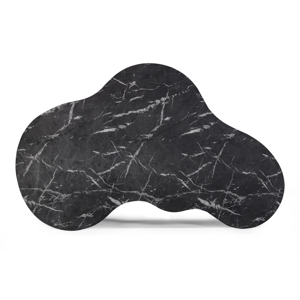 Slab Black Marble 59" Concrete Indoor/Outdoor Coffee Table by TOV Furniture – photo 6 of 9