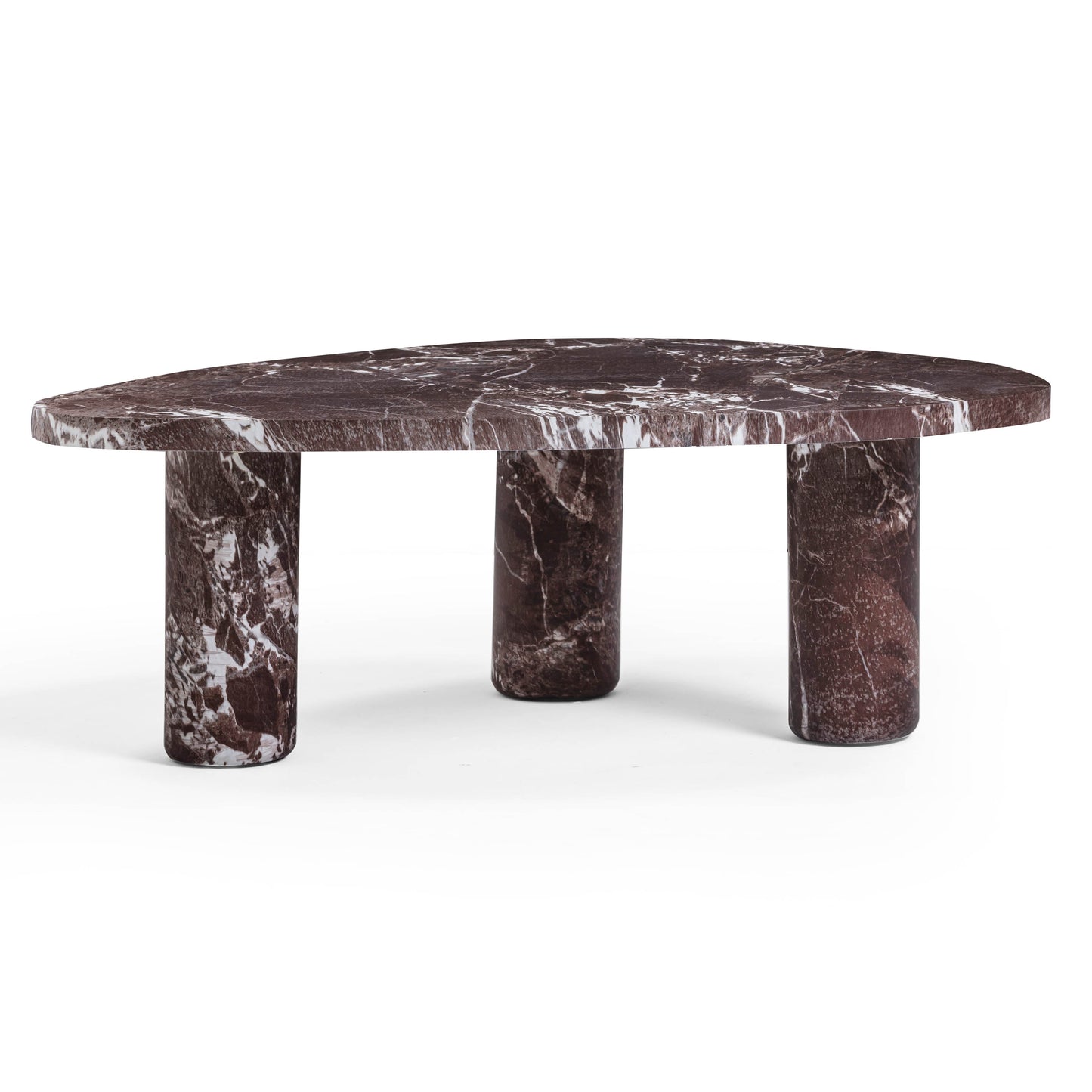 Libby Faux Red Levanto Marble Indoor/Outdoor Coffee Table (36"-48") Red Levanto 36" by Tov Furniture