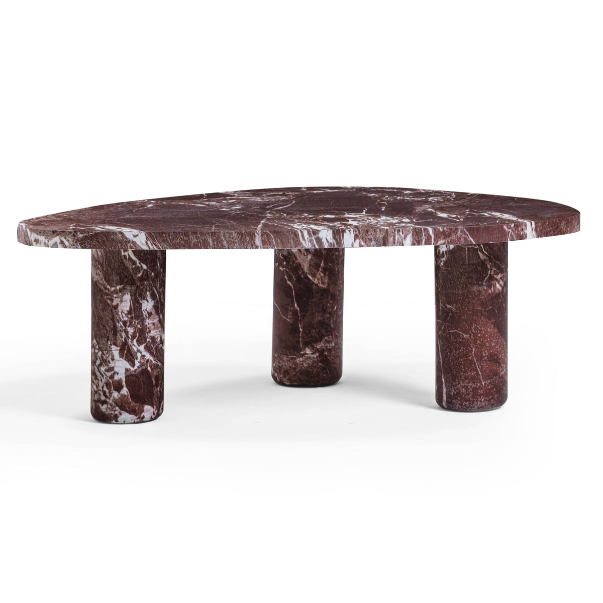 Libby 36" Faux Red Levanto Marble Indoor/Outdoor Coffee Table by TOV Furniture – photo 1 of 9