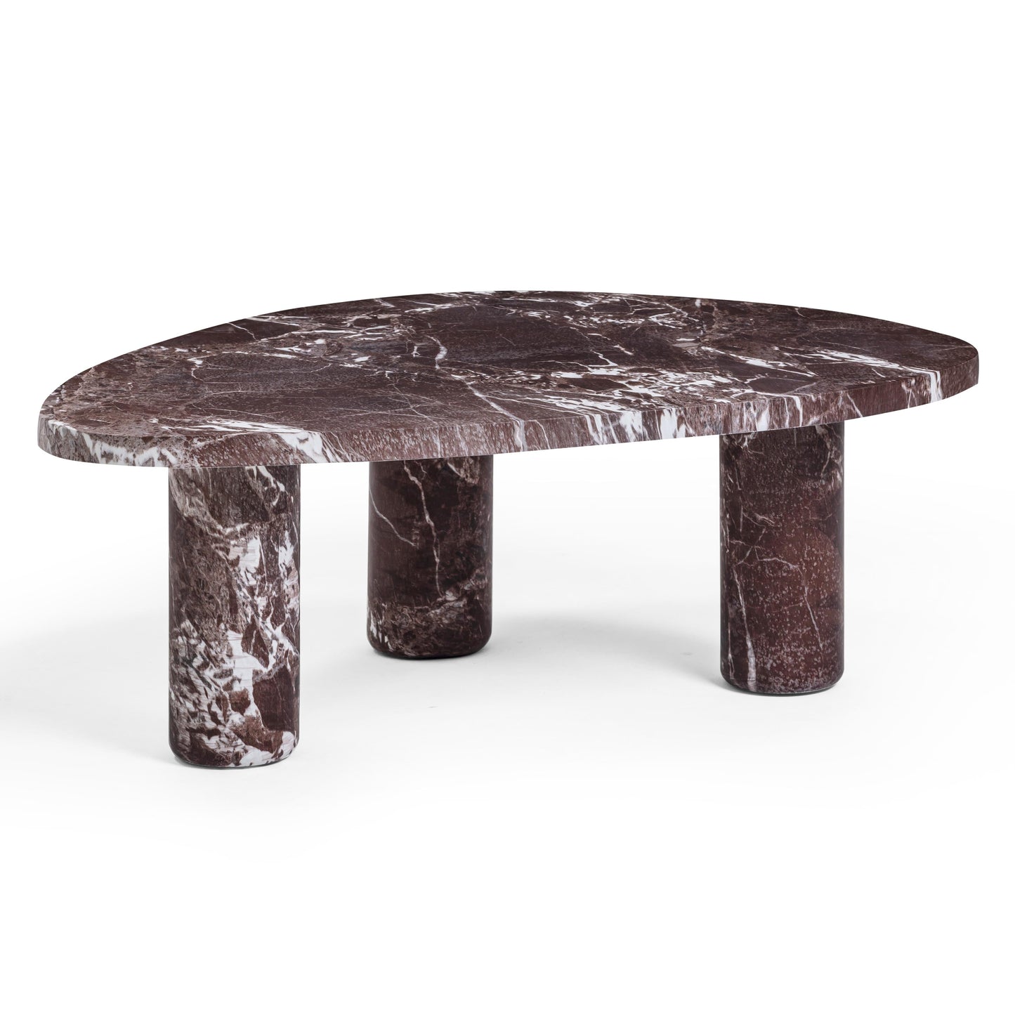 Libby Faux Red Levanto Marble Indoor/Outdoor Coffee Table (36"-48") Red Levanto 36" by Tov Furniture