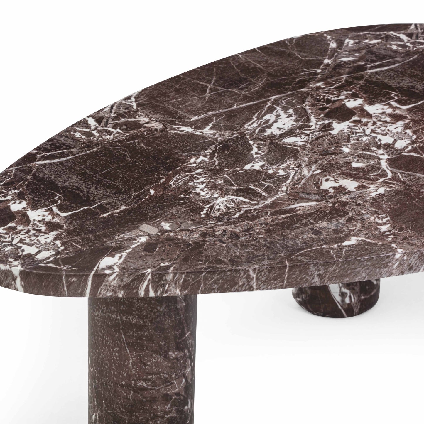 Libby 2-Piece Faux Red Levanto Marble Indoor/Outdoor Nesting Coffee Table Set Red Levanto by Tov Furniture