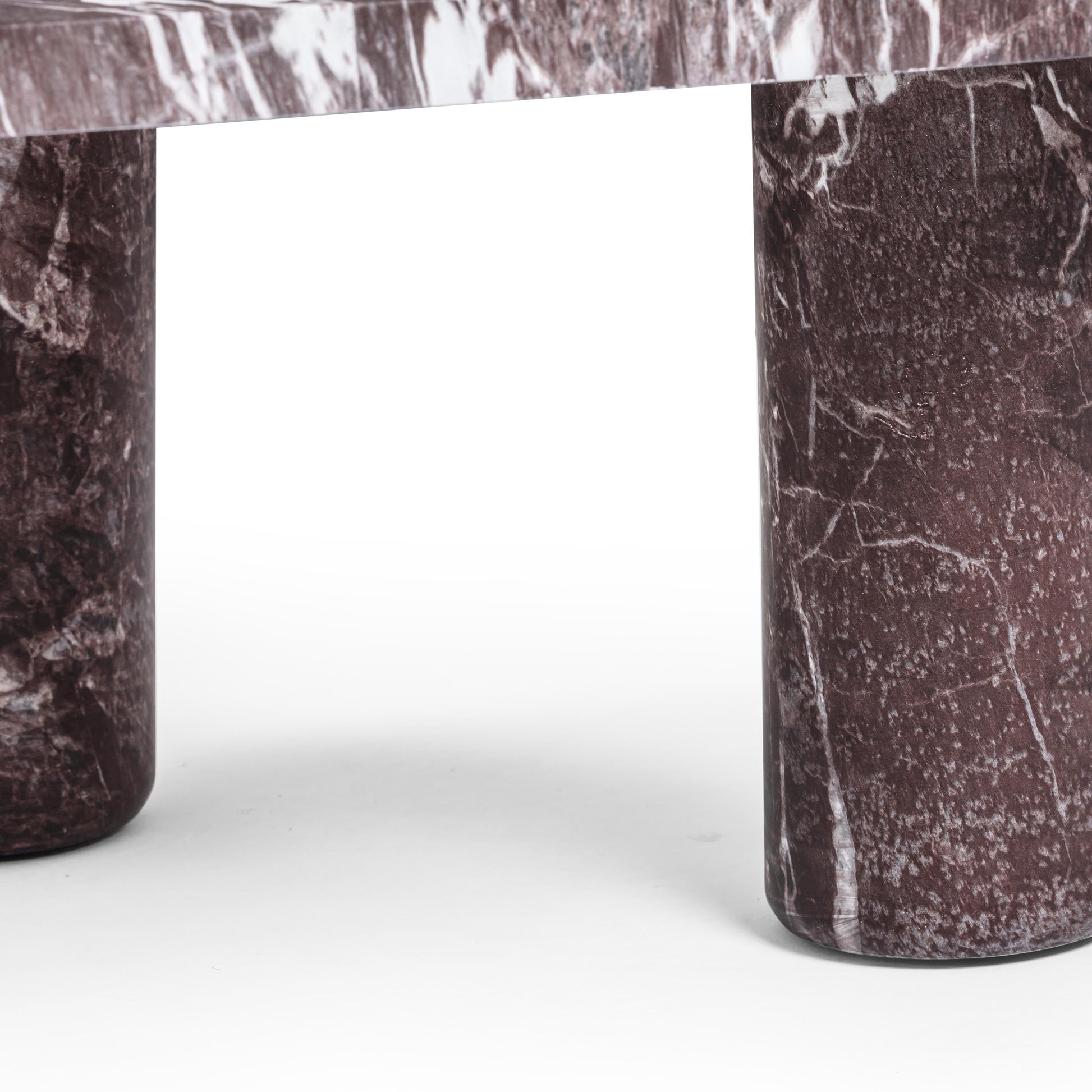 Libby 2-Piece Faux Red Levanto Marble Indoor/Outdoor Nesting Coffee Table Set Red Levanto by Tov Furniture