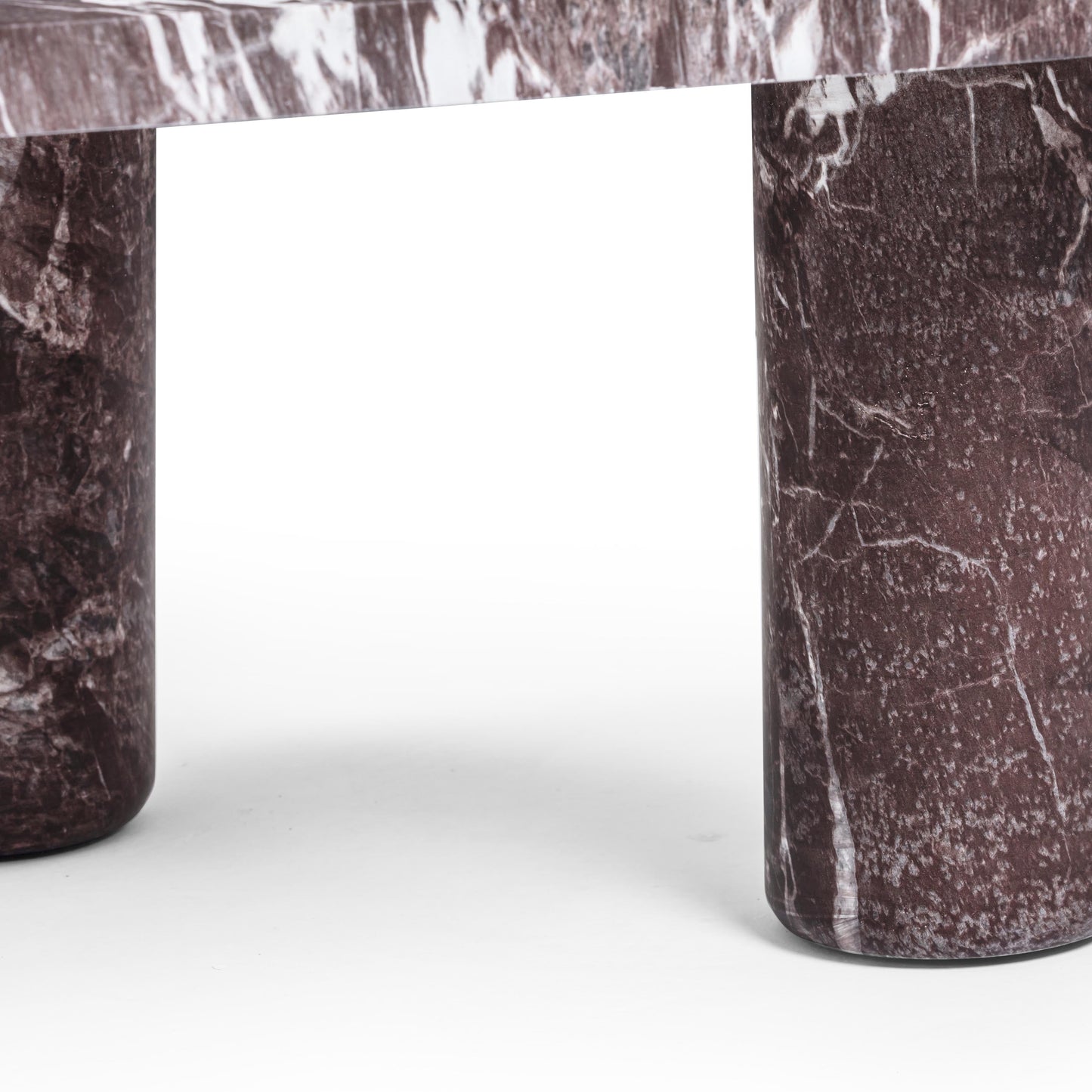 Libby Faux Red Levanto Marble Indoor/Outdoor Coffee Table (36"-48") Red Levanto 48" by Tov Furniture