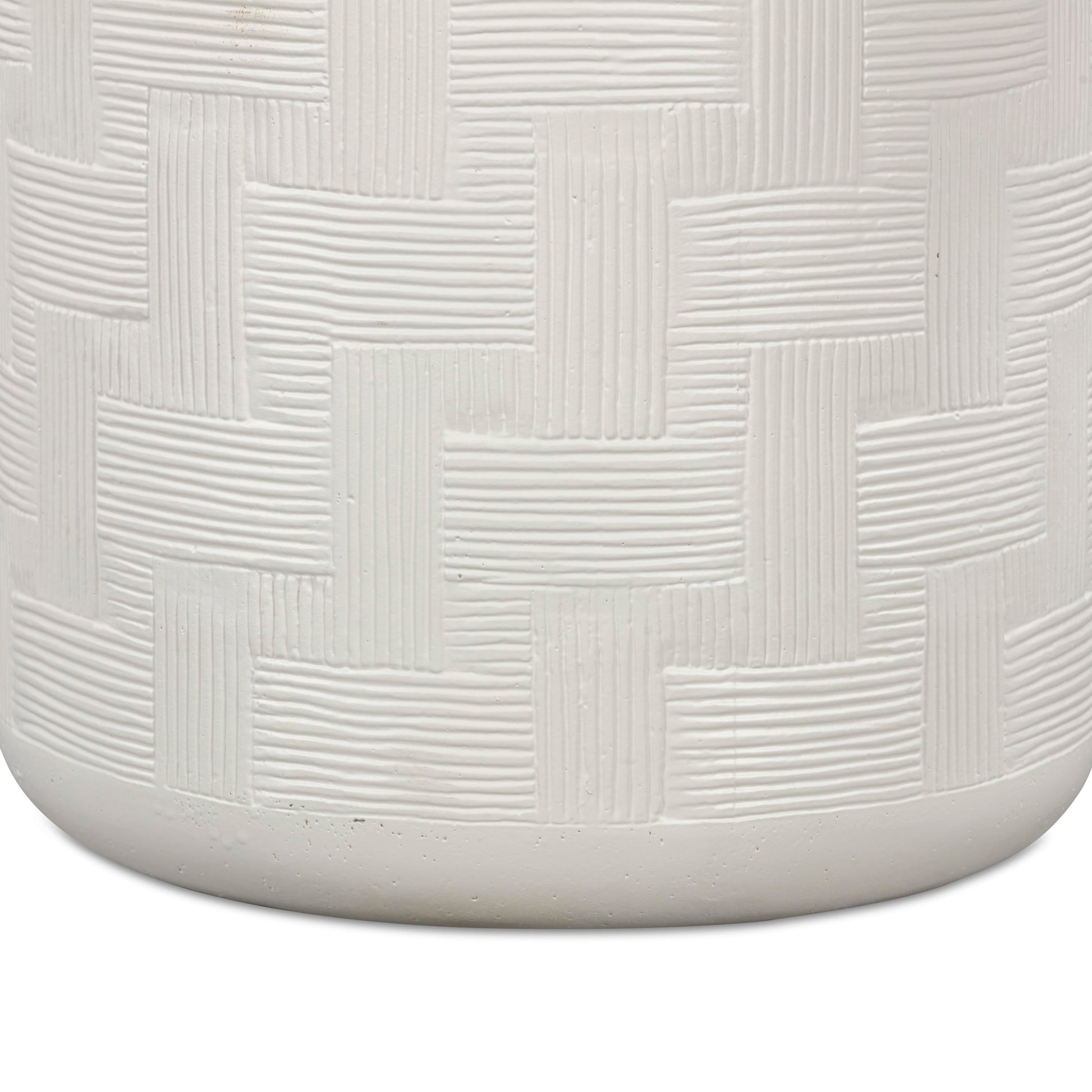Suraya Indoor/Outdoor Concrete Side Table Ivory by Tov Furniture