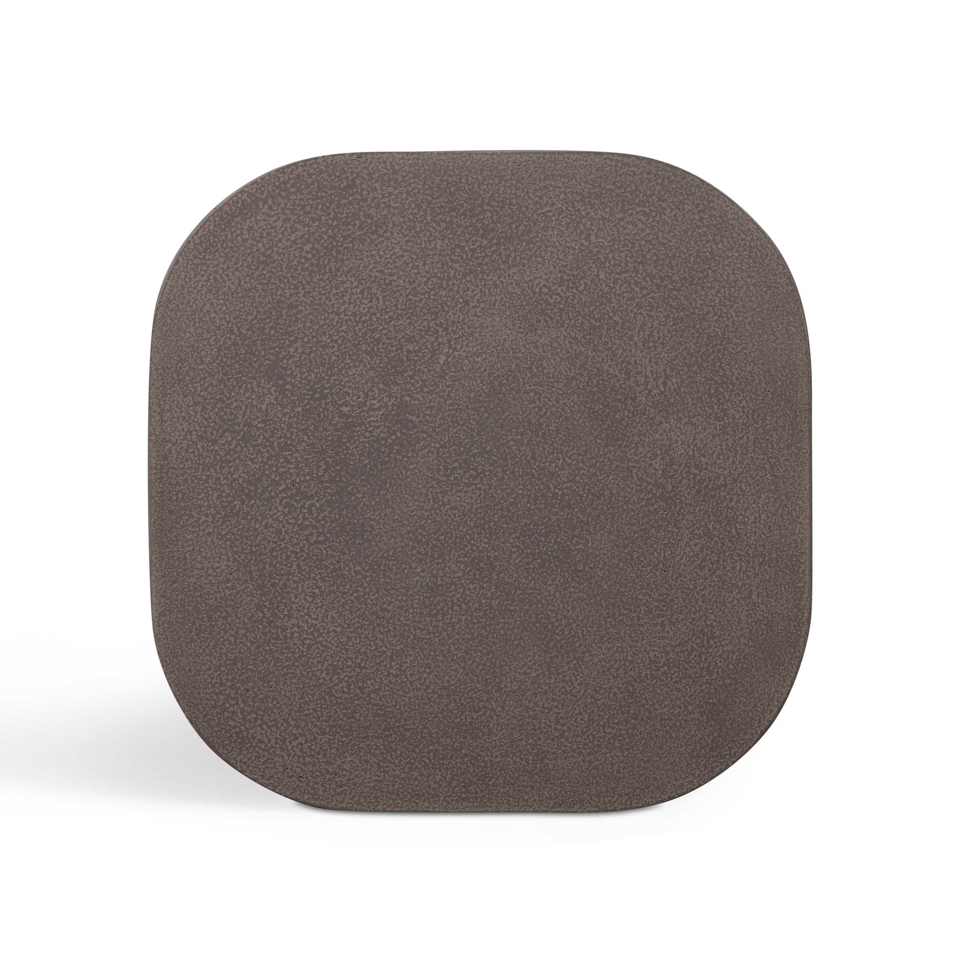 Suraya Indoor/Outdoor Concrete Side Table Dark Umber by Tov Furniture