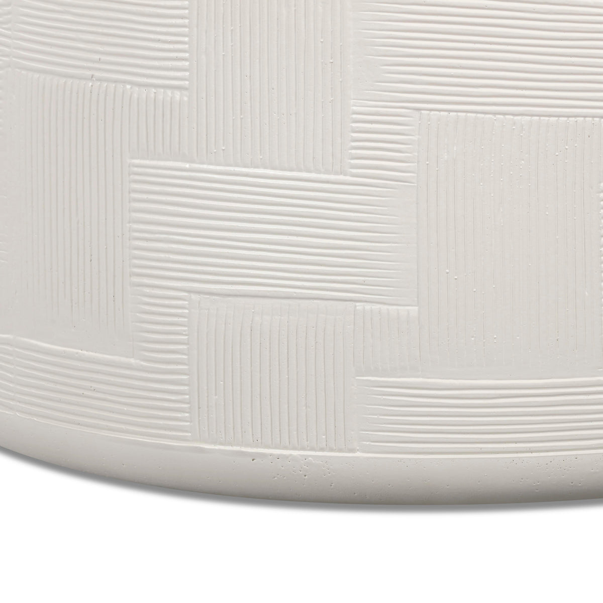 Suraya 55.1" Ivory Concrete Rounded Coffee Table by TOV Furniture – photo 6 of 8