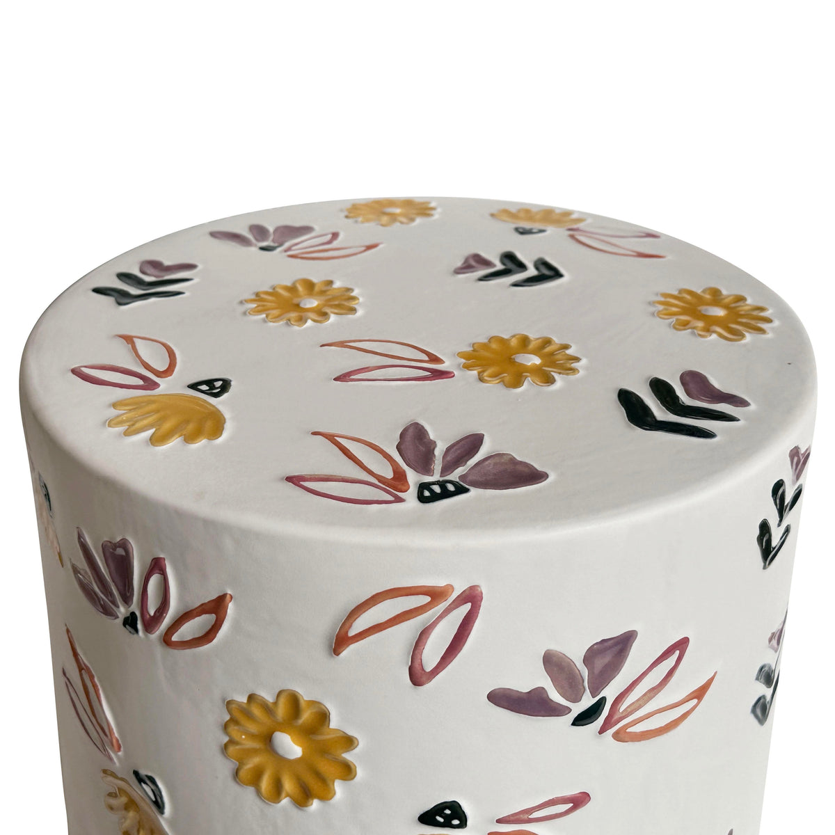 Ceramic Hand-Painted Floral Indoor/Outdoor Table by TOV Furniture – photo 3 of 4
