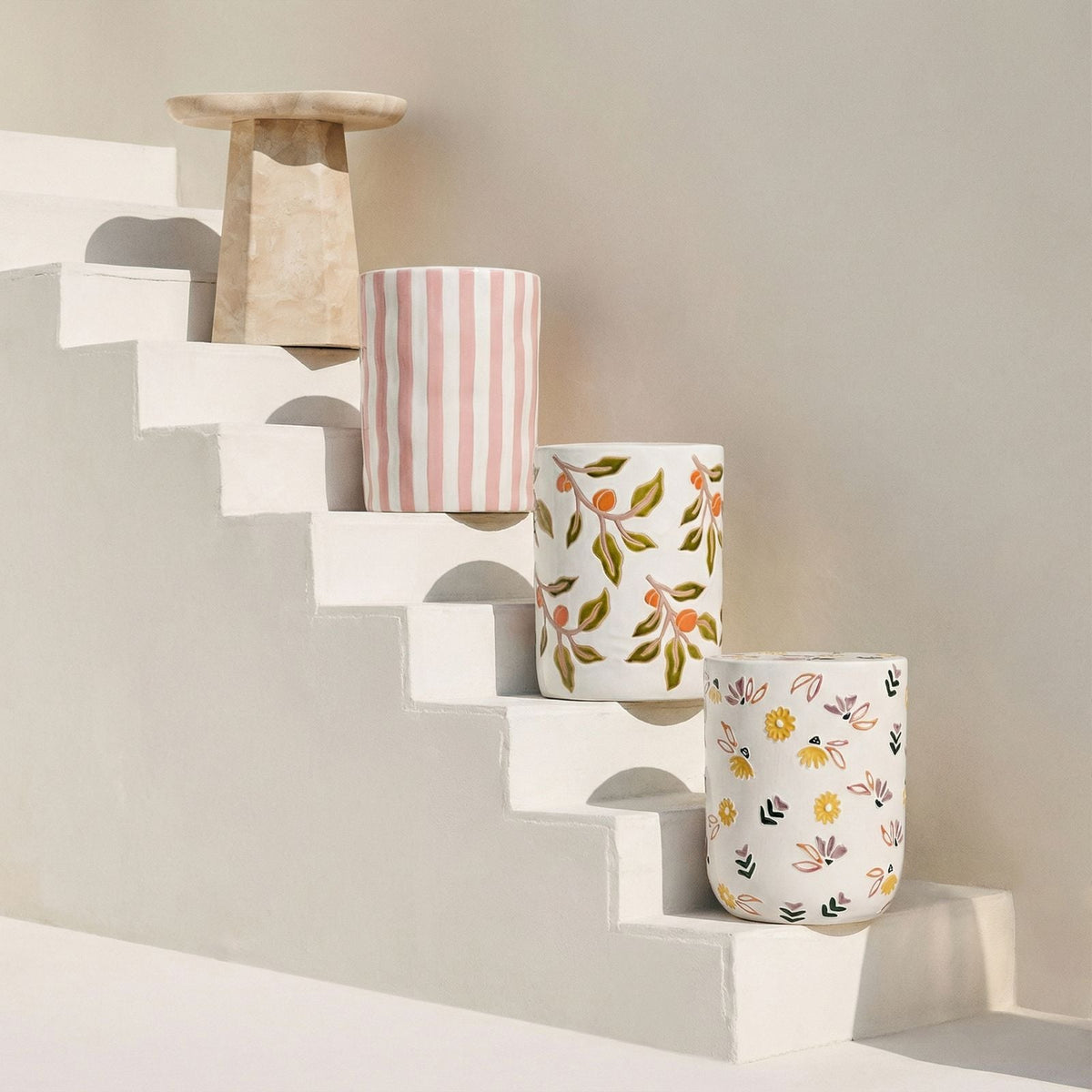 Ceramic Hand-Painted Floral Indoor/Outdoor Table by TOV Furniture – photo 2 of 4