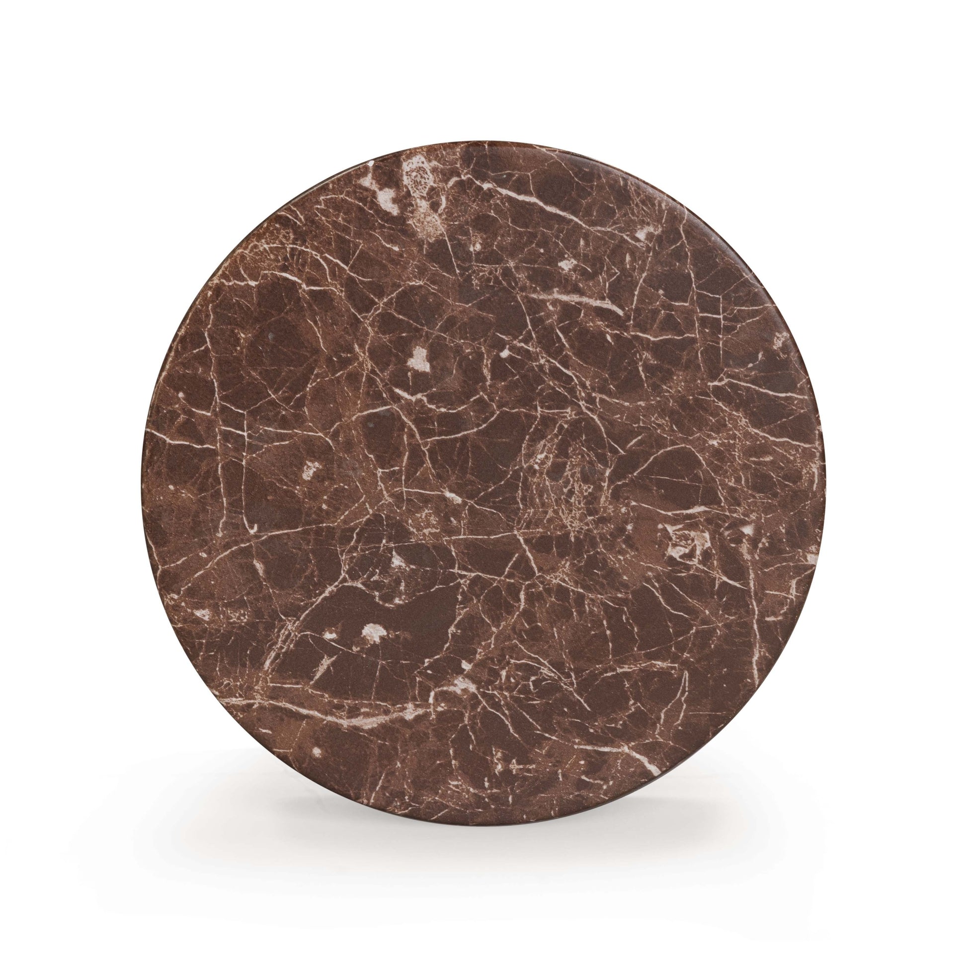 Ayon Faux Red Levanto Marble Indoor/Outdoor Concrete Side Table Red Levanto by Tov Furniture