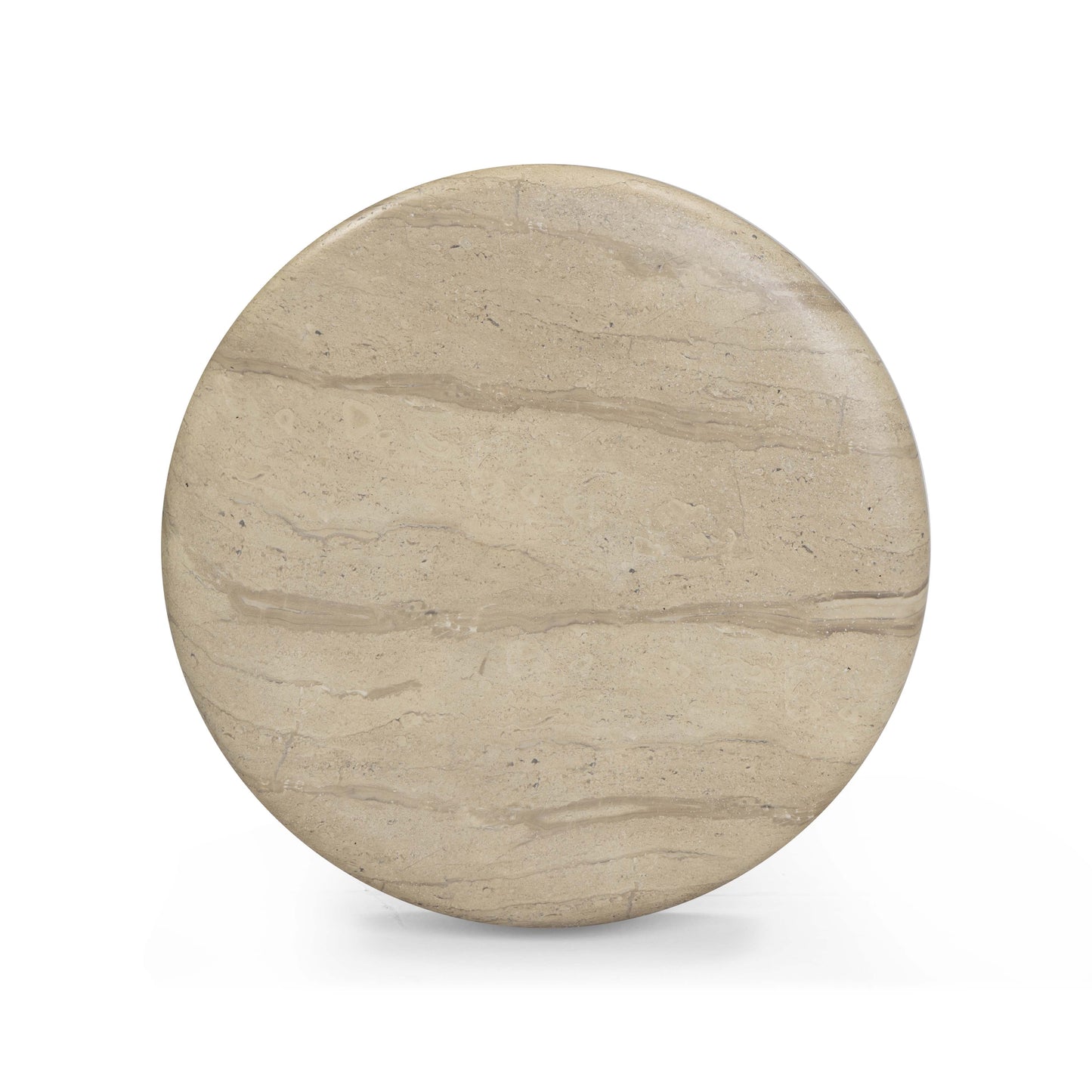 Hyre Faux Travertine Indoor/Outdoor Concrete Side Table Travertine by Tov Furniture