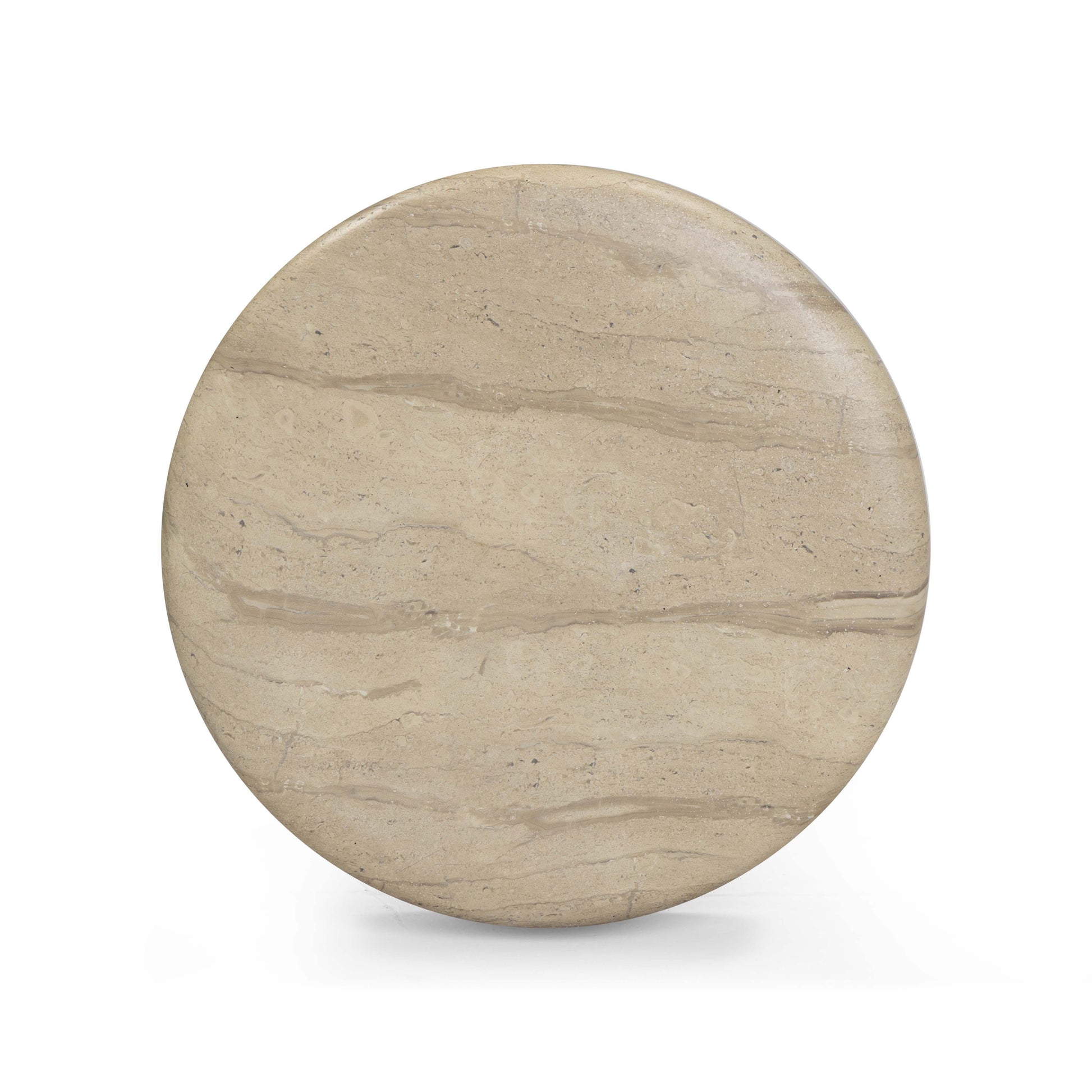 Hyre Faux Travertine Indoor/Outdoor Concrete Side Table Travertine by Tov Furniture