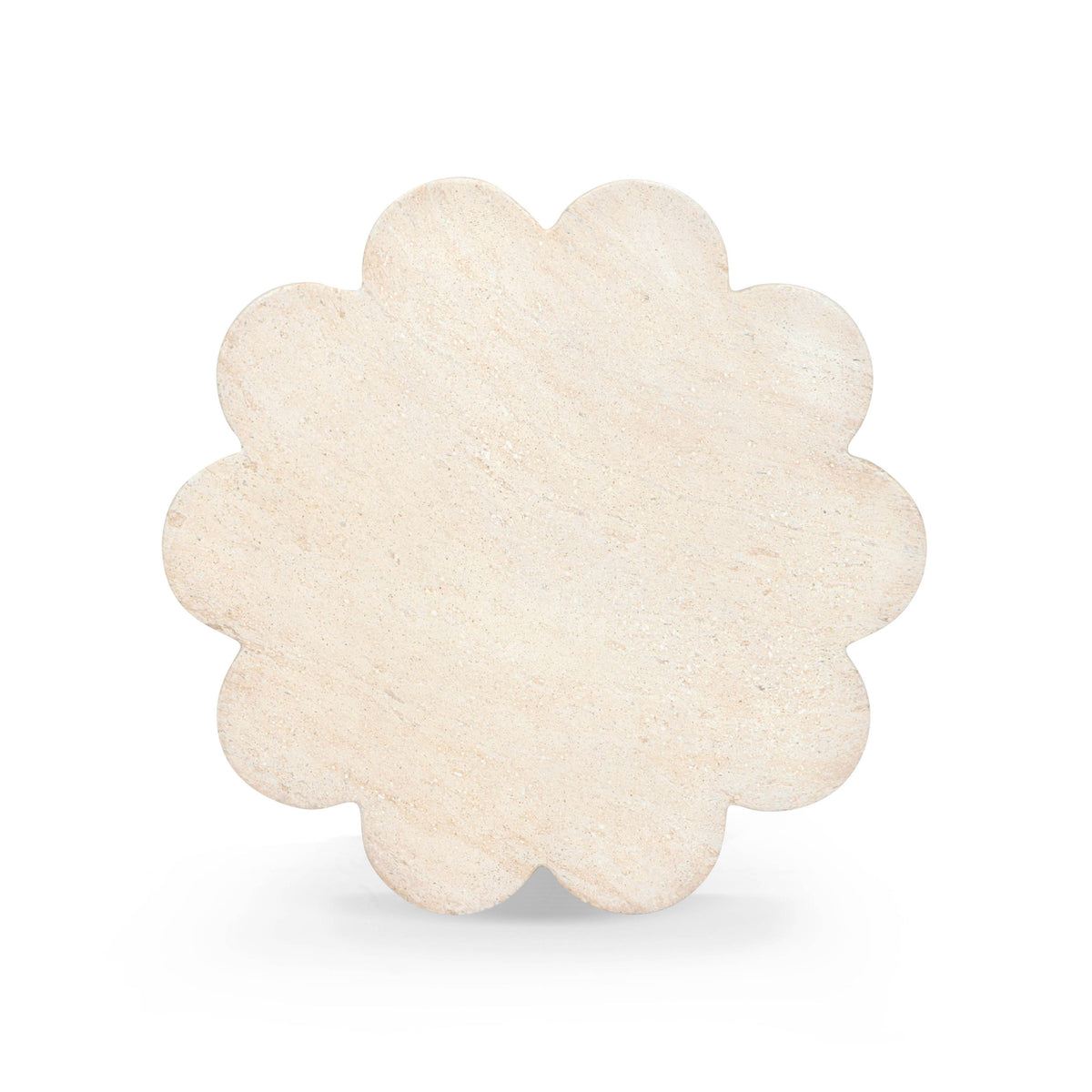 Blossom Washed Faux Travertine Indoor/Outdoor Concrete Side Table by TOV Furniture – photo 5 of 8