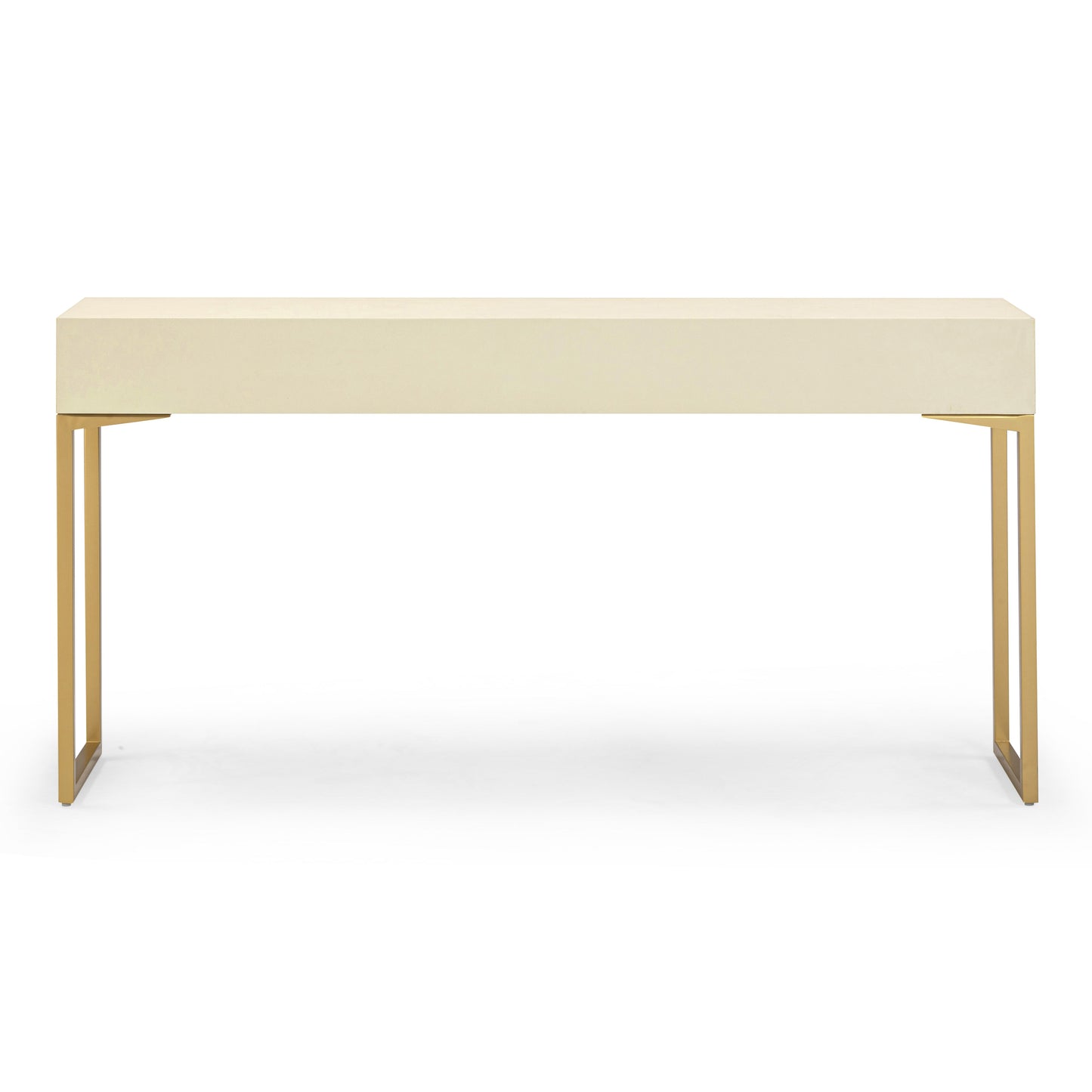Pesce 59" Shagreen 3 Drawer Console Table Cream by Tov Furniture
