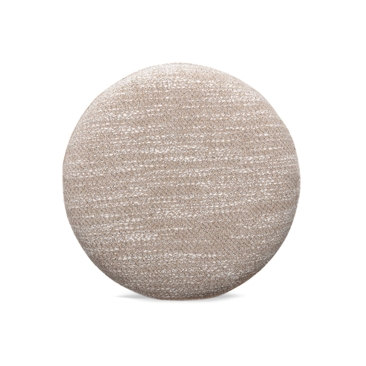 Tomlin Beige Ruched Performance Fabric Game Ottoman by TOV Furniture – photo 4 of 7
