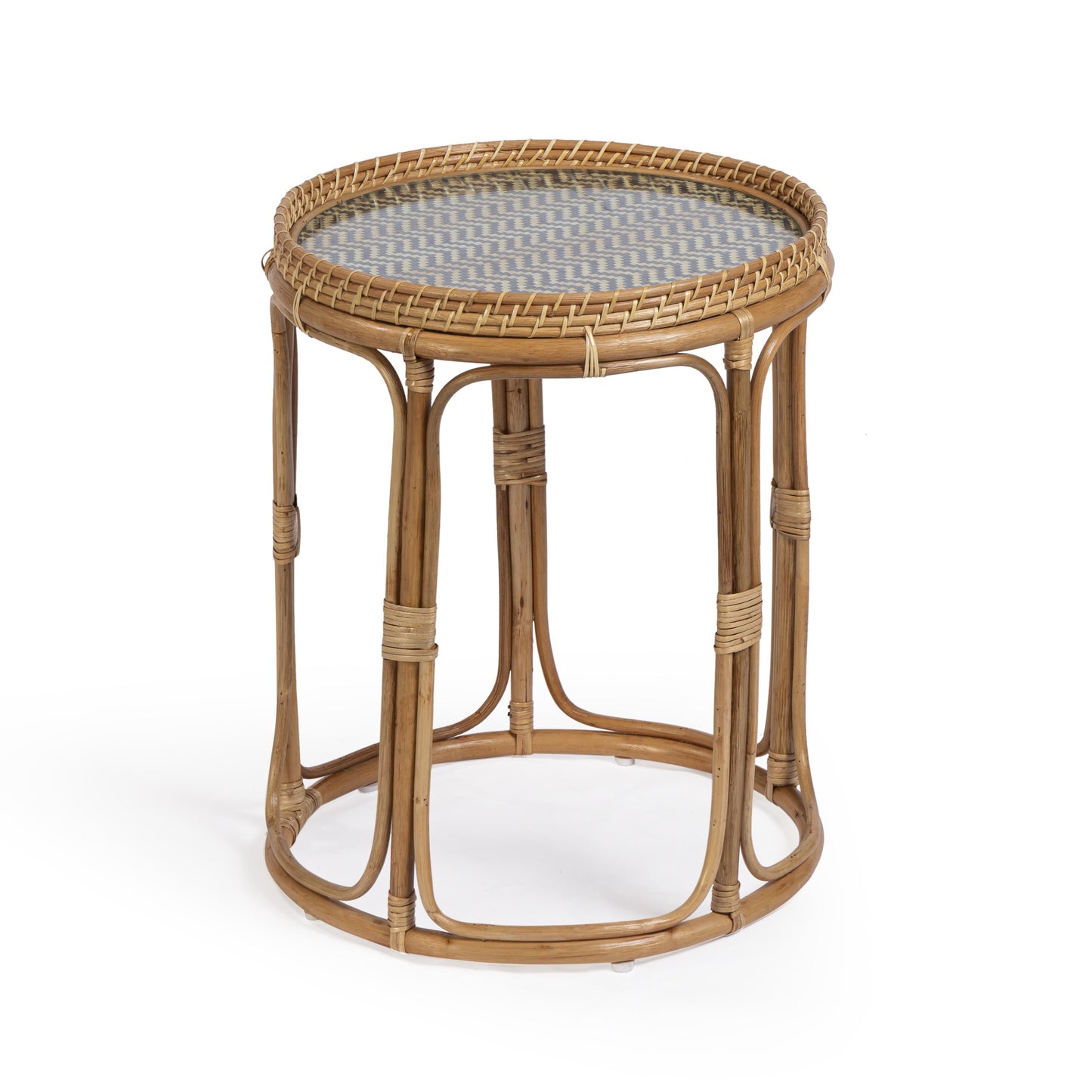 Lindy Rattan Side Table Natural by Tov Furniture