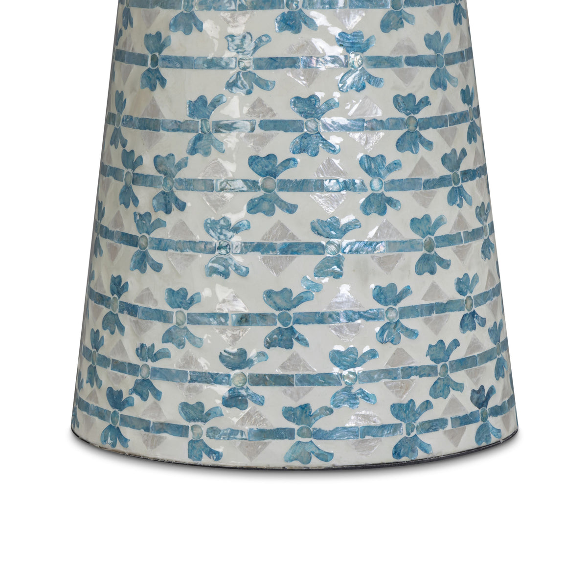 Lady Blue Ribbon Capiz Shell Round Side Table by TOV Furniture – photo 5 of 6