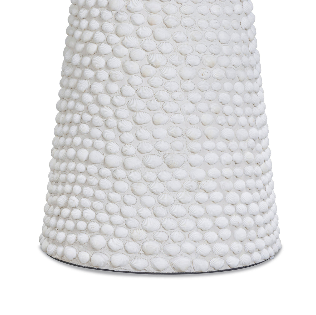 Coast Pearl White Seashell Round Side Table by TOV Furniture – photo 4 of 6