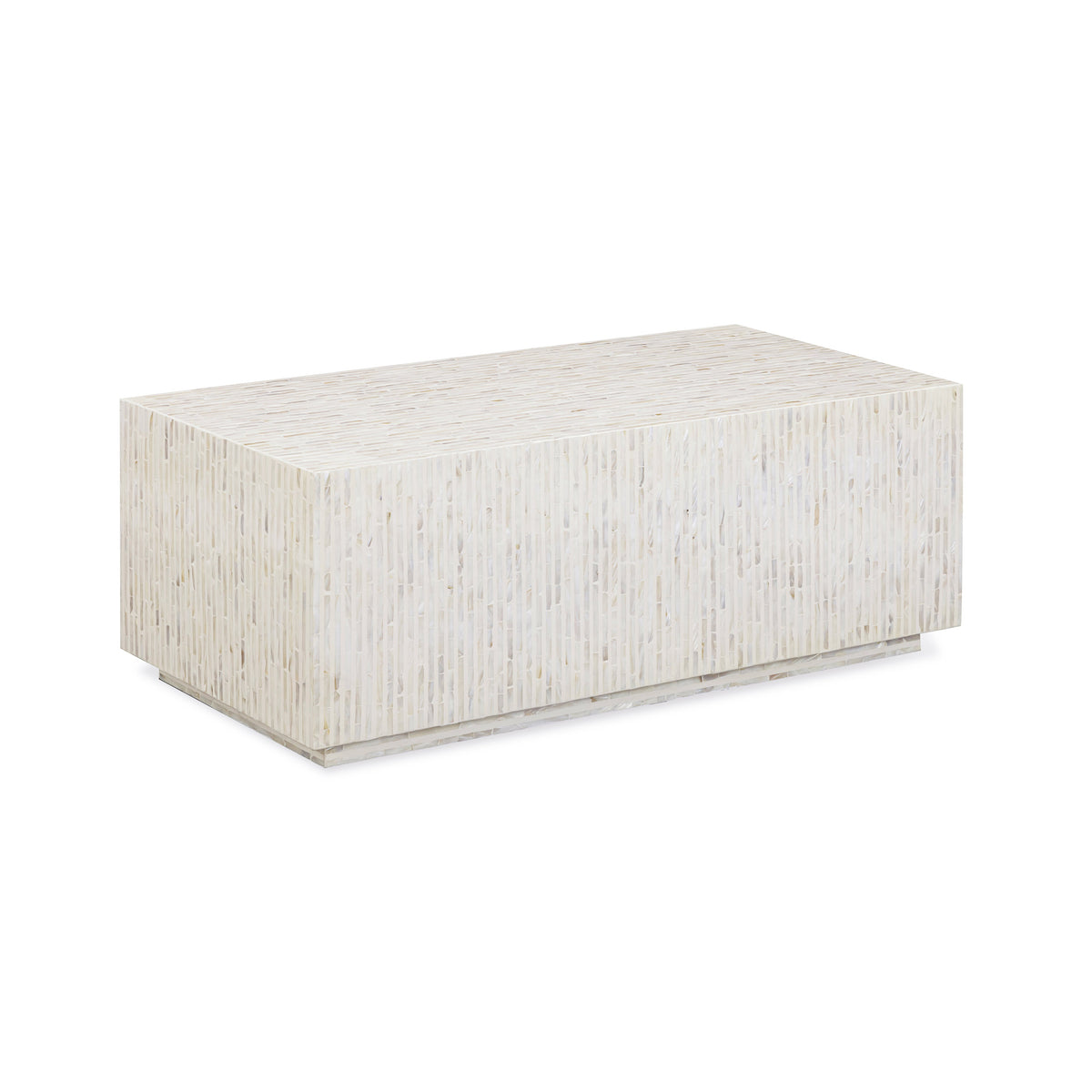 Earl 47.6" Cream Mother of Pearl Coffee Table by TOV Furniture – photo 3 of 7