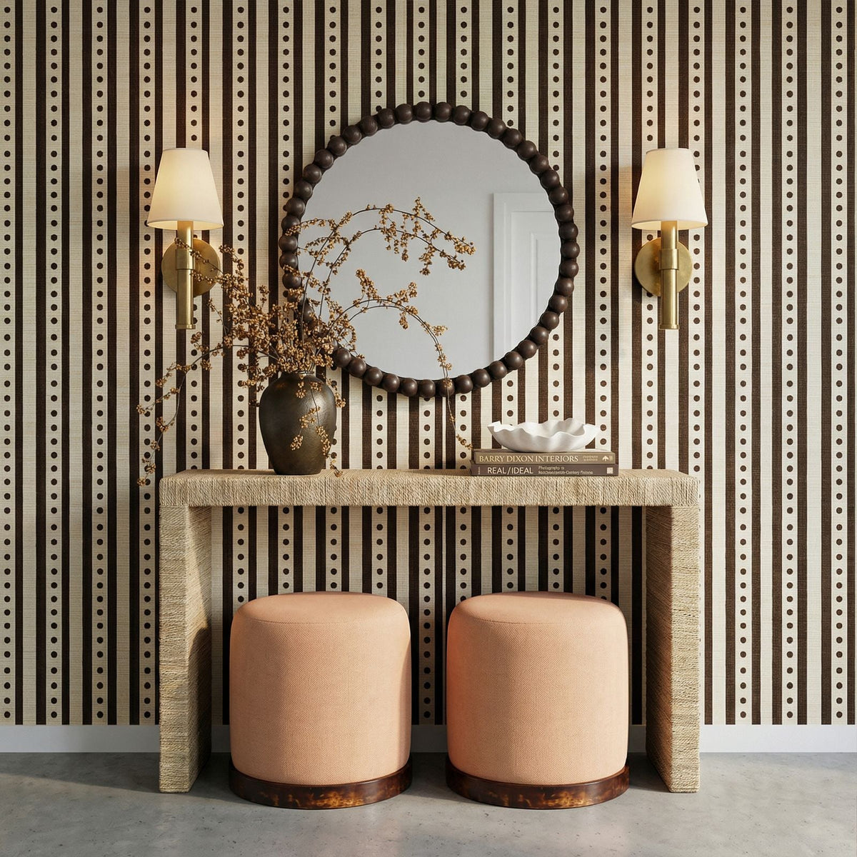 Mona 48" Natural Seagrass Console Table by TOV Furniture – photo 2 of 6