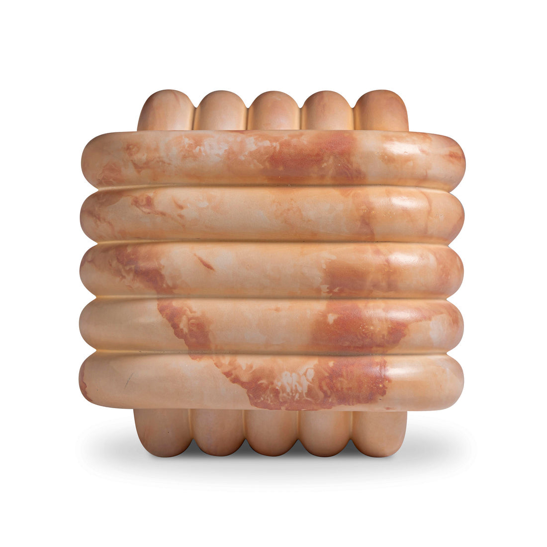 Love Knot Concrete Indoor/Outdoor Accent Stool Pink Marble by Tov Furniture