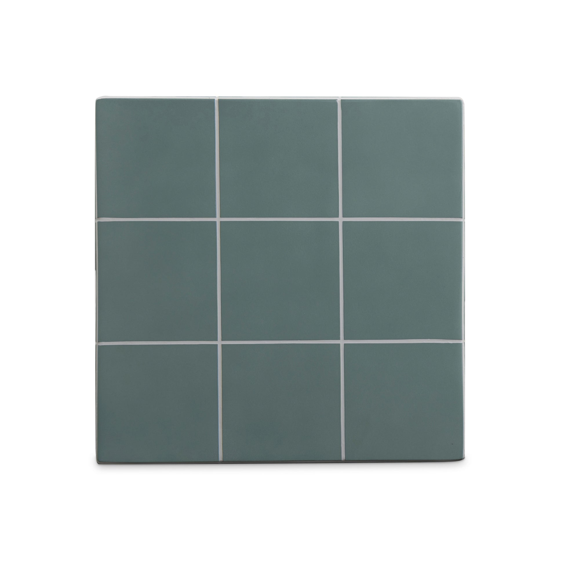 Alma Tile Concrete Indoor/Outdoor Side Table Green by Tov Furniture