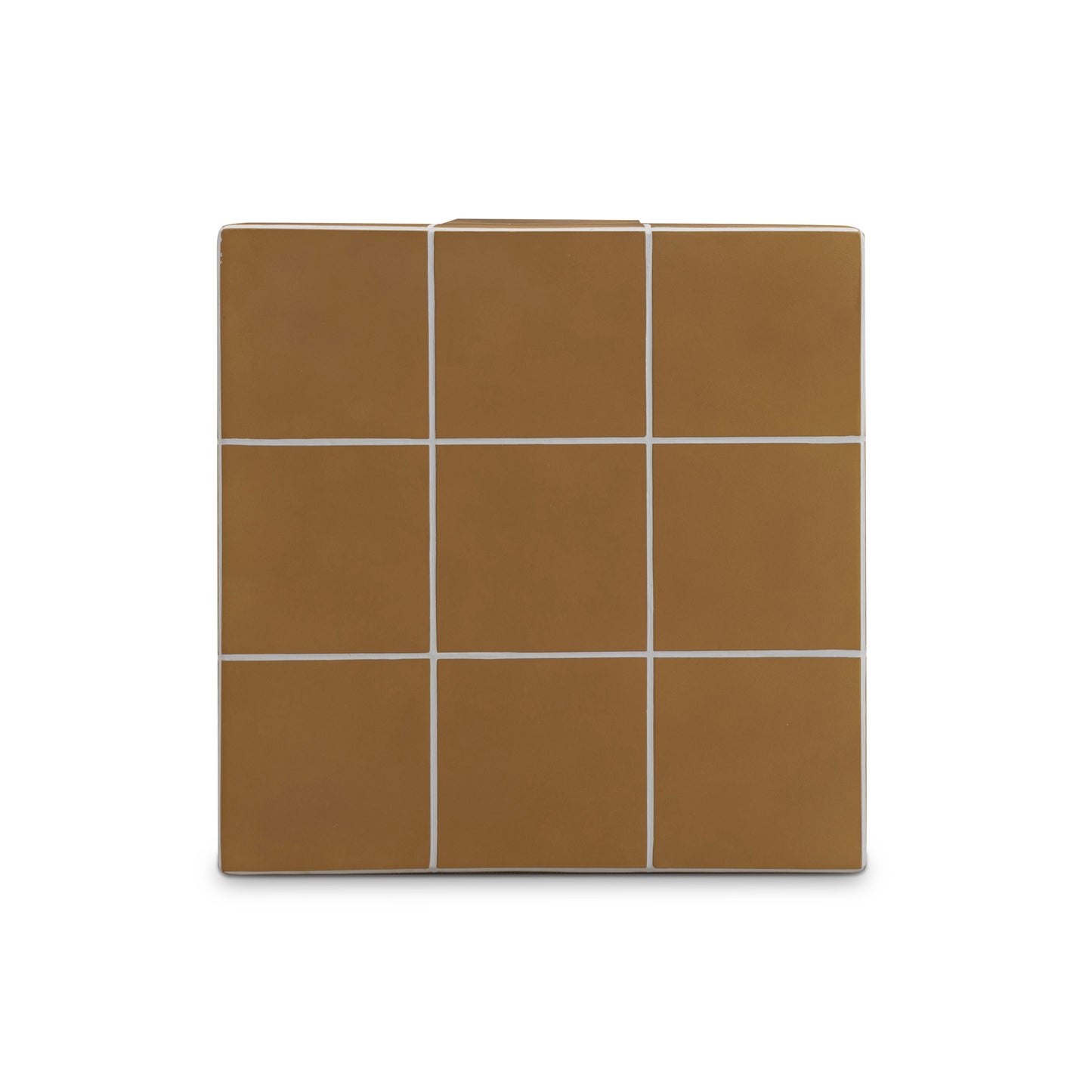 Alma Tile Concrete Indoor/Outdoor Side Table Orange by Tov Furniture