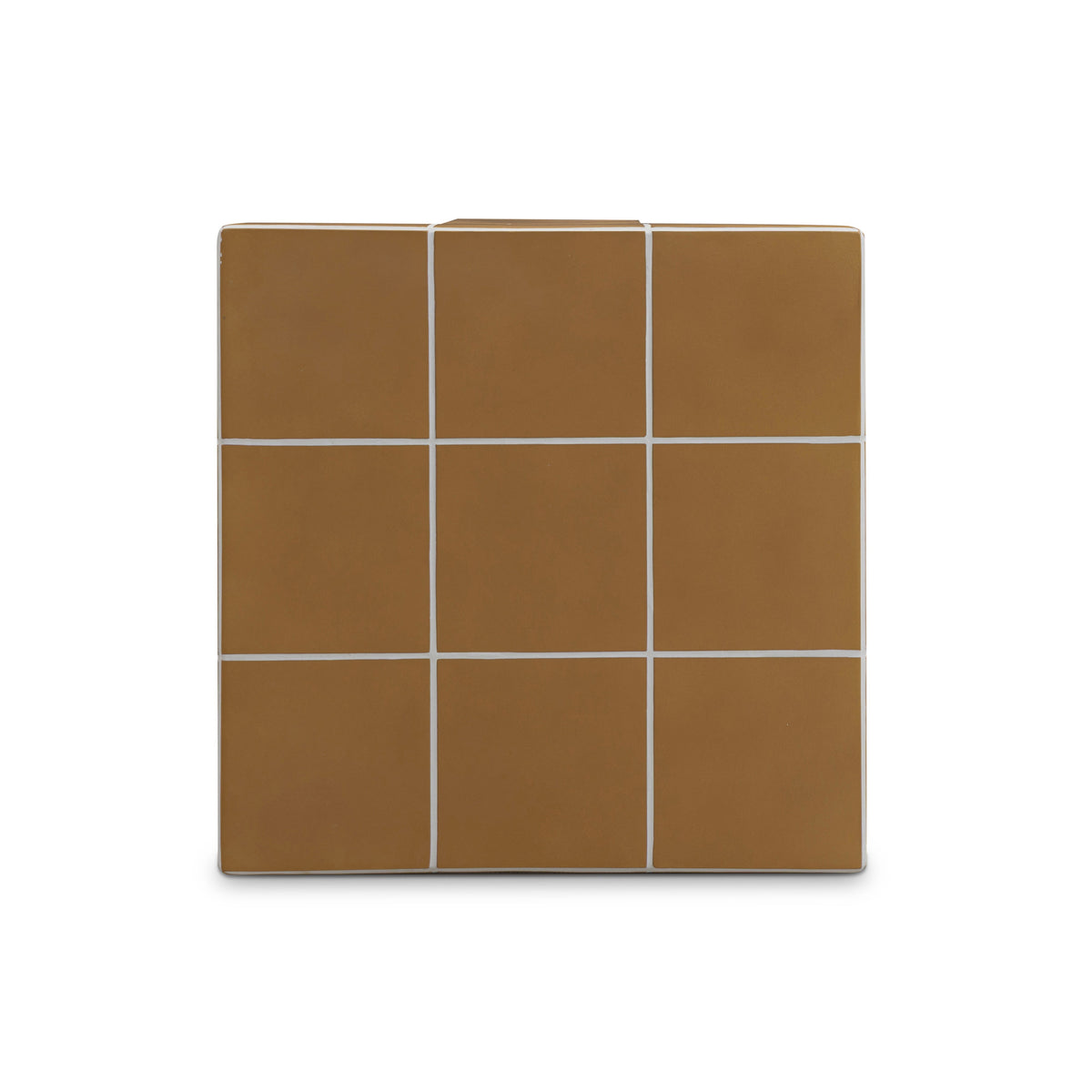 Alma Orange Tile Concrete Indoor/Outdoor Side Table by TOV Furniture – photo 5 of 6