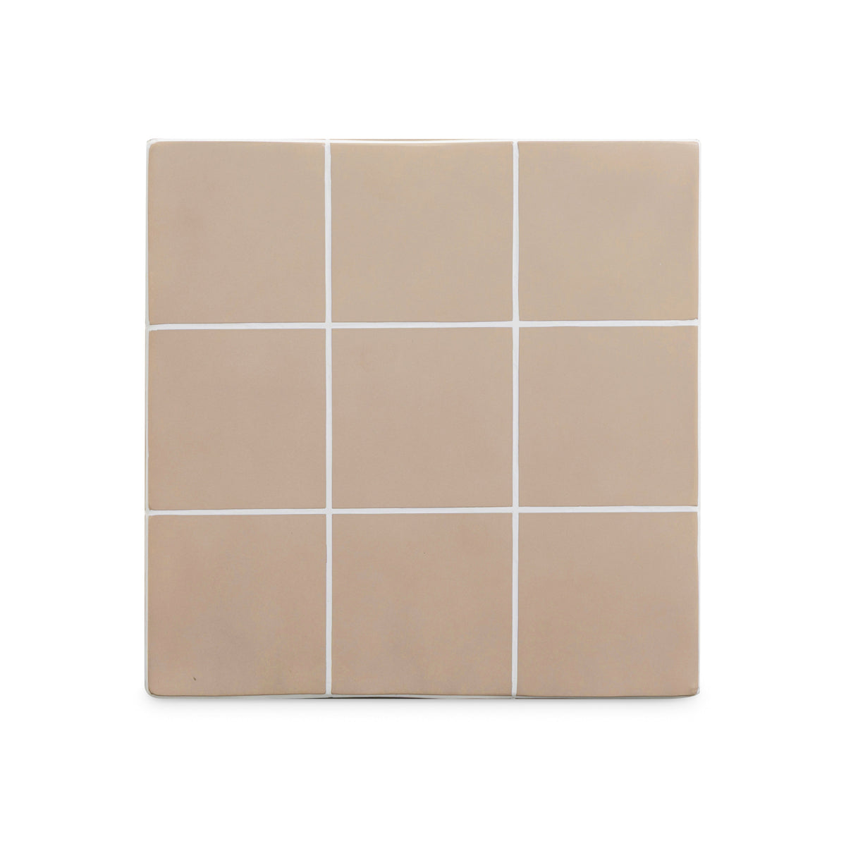 Alma Taupe Tile Concrete Indoor/Outdoor Side Table by TOV Furniture – photo 5 of 6
