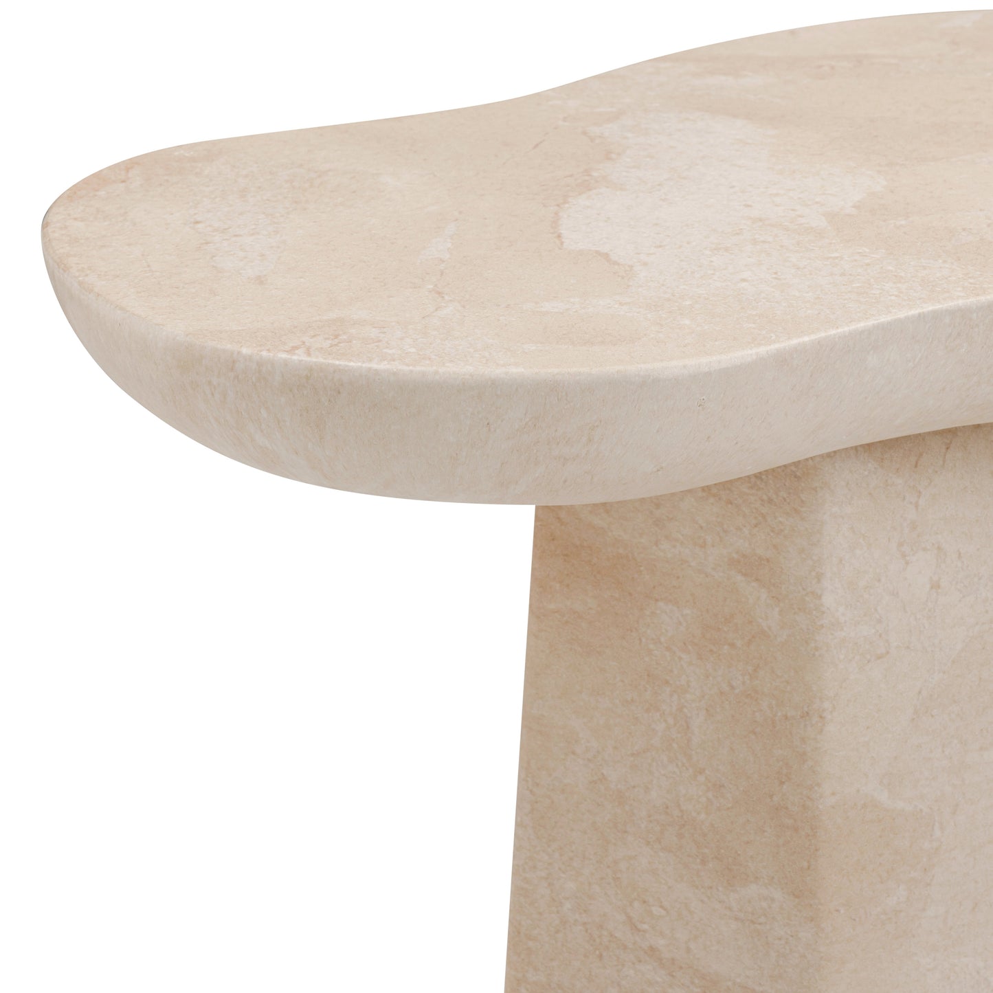 Zaya Rose Faux Marble Indoor/Outdoor Concrete Side Table Rose by Tov Furniture