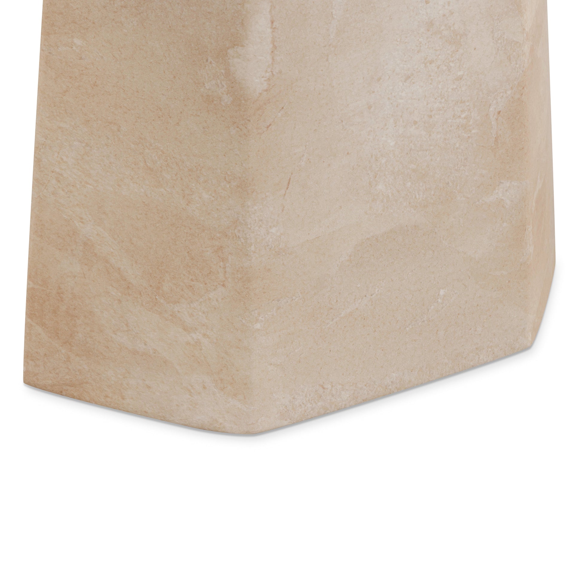 Zaya Rose Faux Marble Indoor/Outdoor Concrete Side Table Rose by Tov Furniture