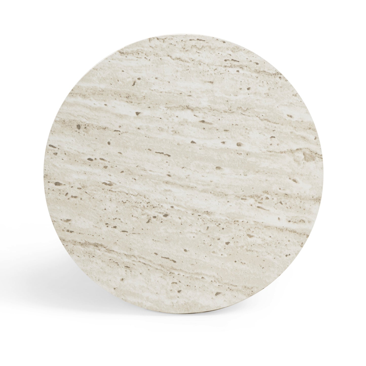 Asta Faux Travertine Indoor/Outdoor Concrete Side Table Travertine by Tov Furniture