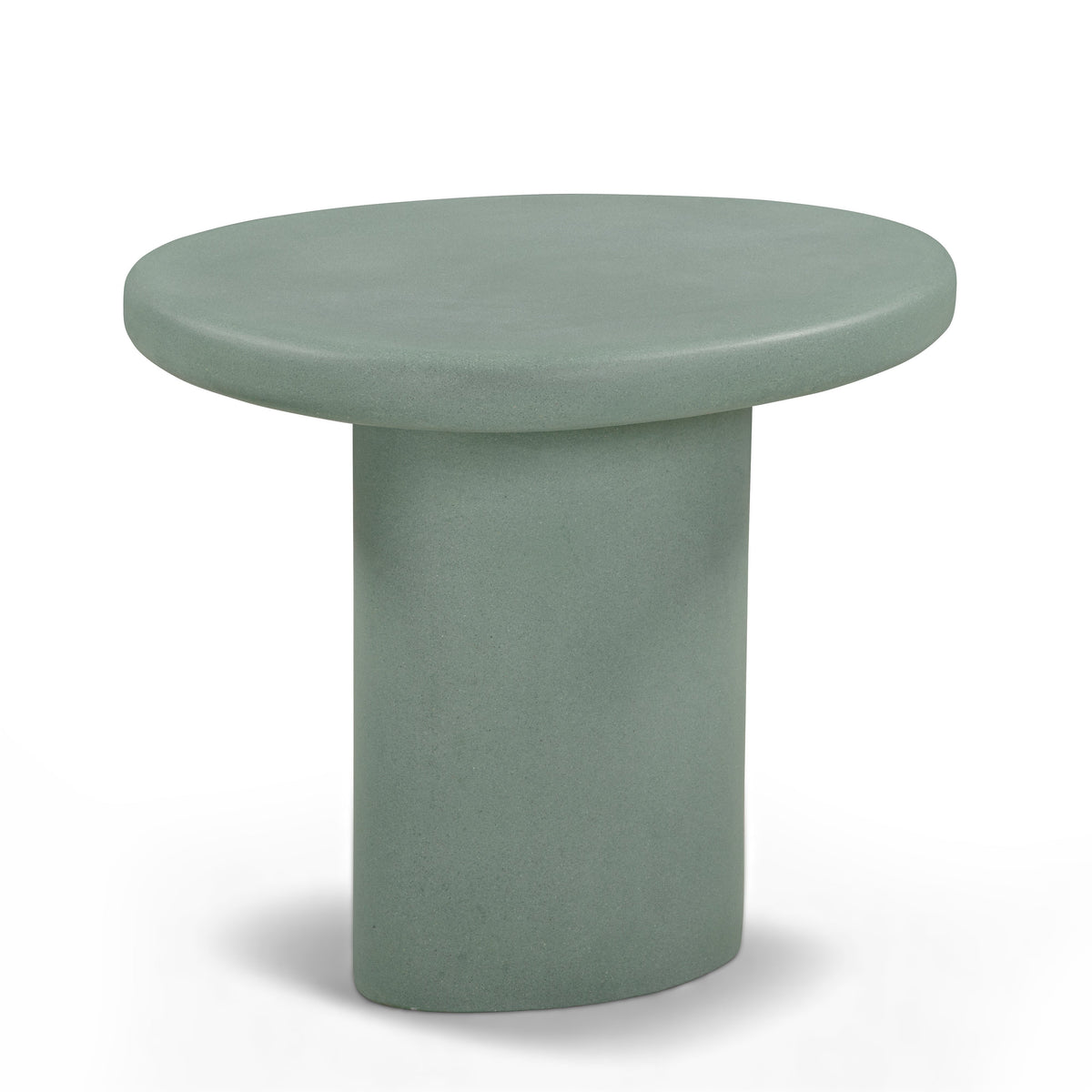 Jade 21" Green Concrete Indoor/Outdoor Side Table by TOV Furniture – photo 4 of 8