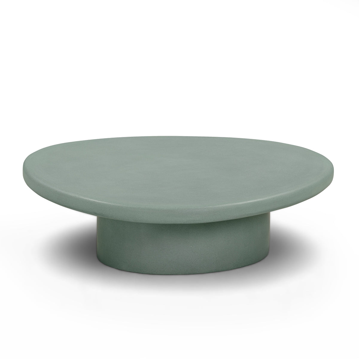 Jade 34" Green Concrete Indoor/Outdoor Large Coffee Table by TOV Furniture – photo 1 of 8
