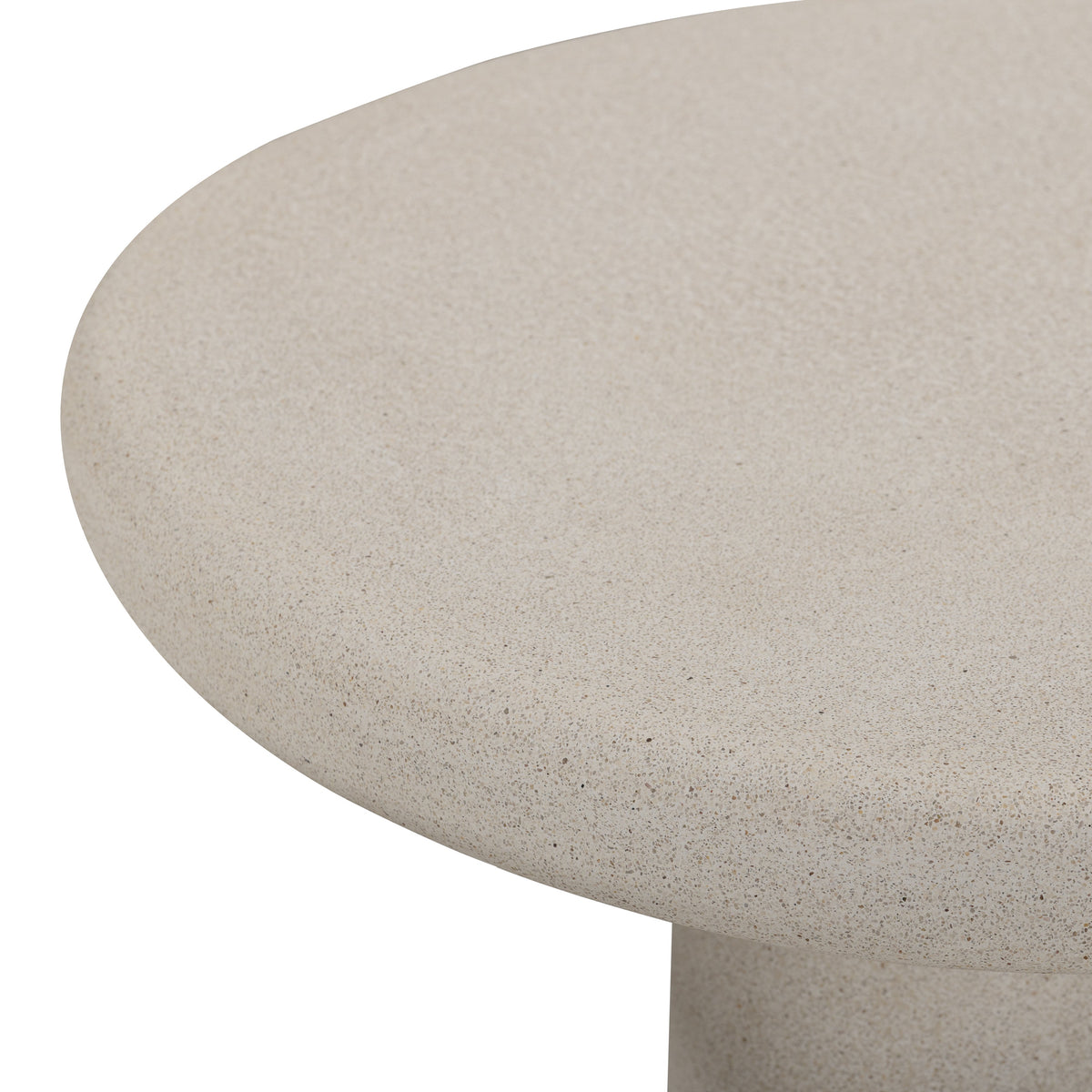 Jade 21" Cream Concrete Indoor/Outdoor Small Side Table by TOV Furniture – photo 5 of 8