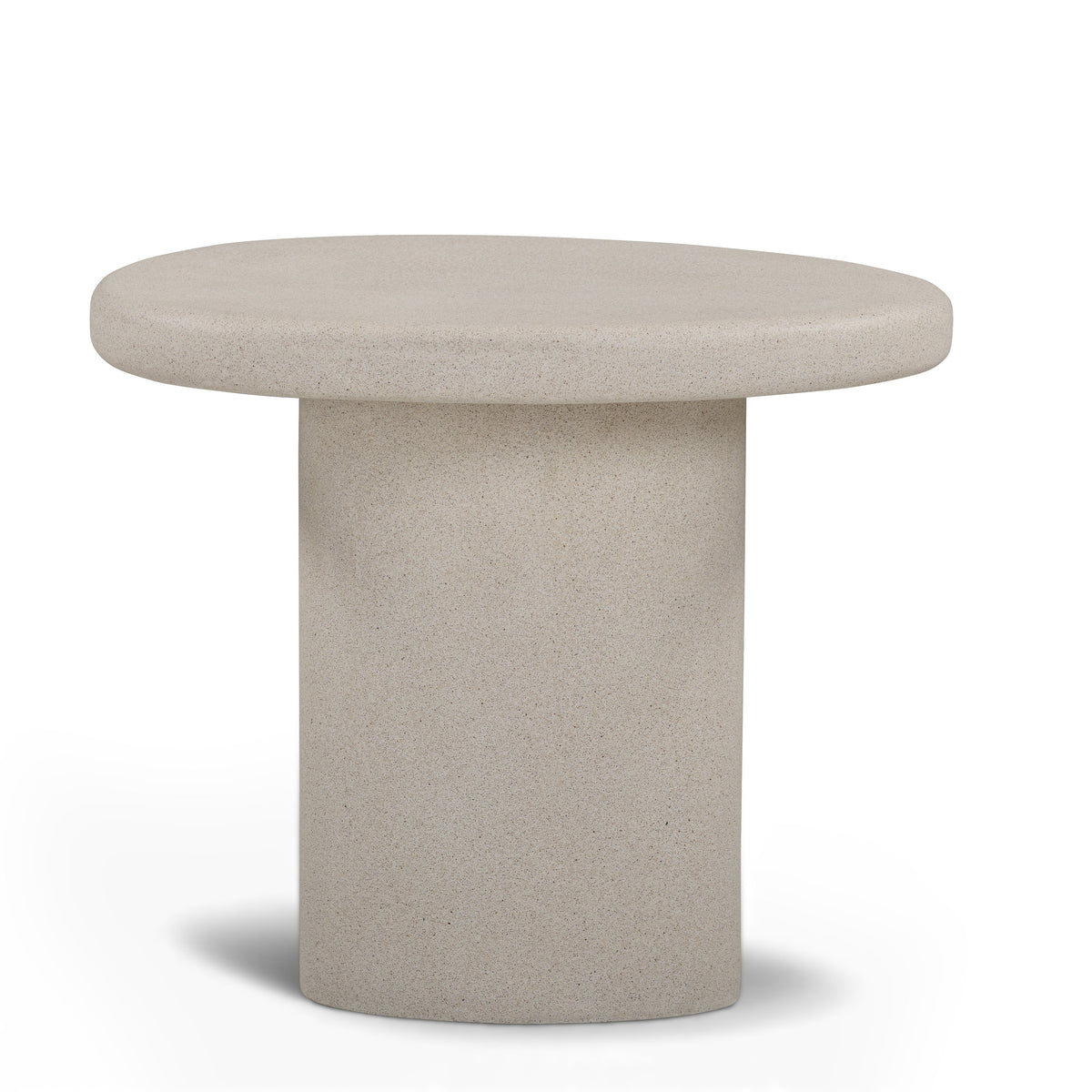Jade 21" Cream Concrete Indoor/Outdoor Small Side Table by TOV Furniture – photo 1 of 8