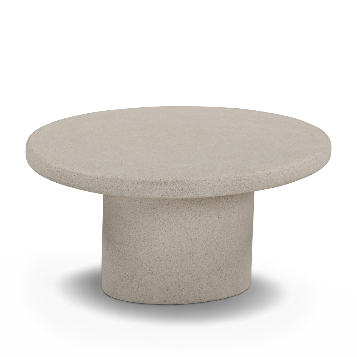 Jade 28" Cream Concrete Indoor/Outdoor Medium Coffee Table by TOV Furniture – photo 4 of 8