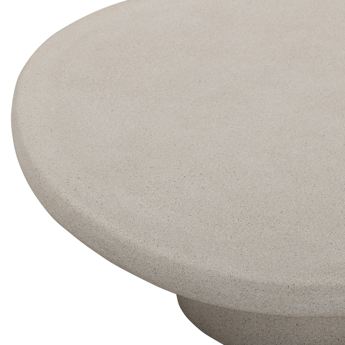 Jade 34" Cream Concrete Indoor/Outdoor Large Coffee Table by TOV Furniture – photo 5 of 8