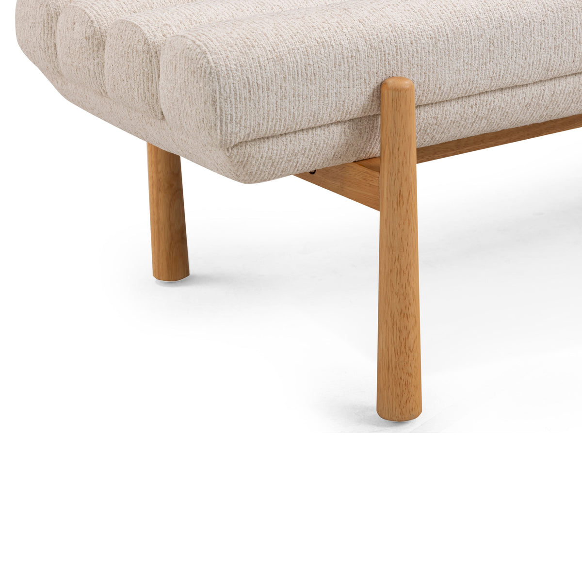 Julianna 56.3" Cream Textured Performance Fabric Bench by TOV Furniture – photo 4 of 7
