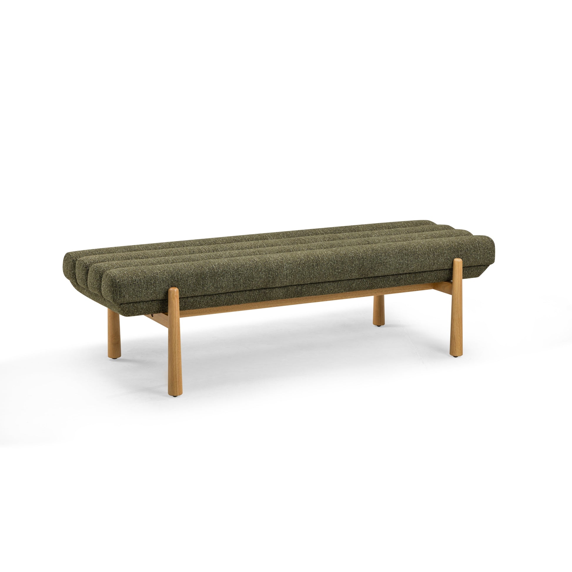 Julianna 56" Textured Performance Fabric Bench Green by Tov Furniture