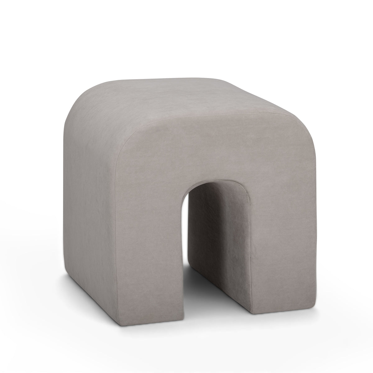 Desi Taupe Velvet Ottoman by TOV Furniture – photo 3 of 7