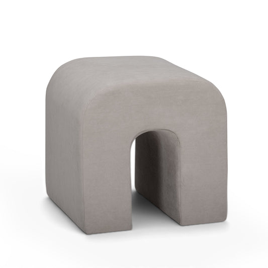 Desi Taupe Velvet Ottoman by TOV Furniture – photo 3 of 7